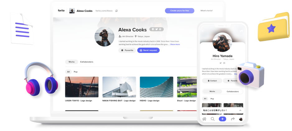 Foriio すべてのクリエイターにポートフォリオを