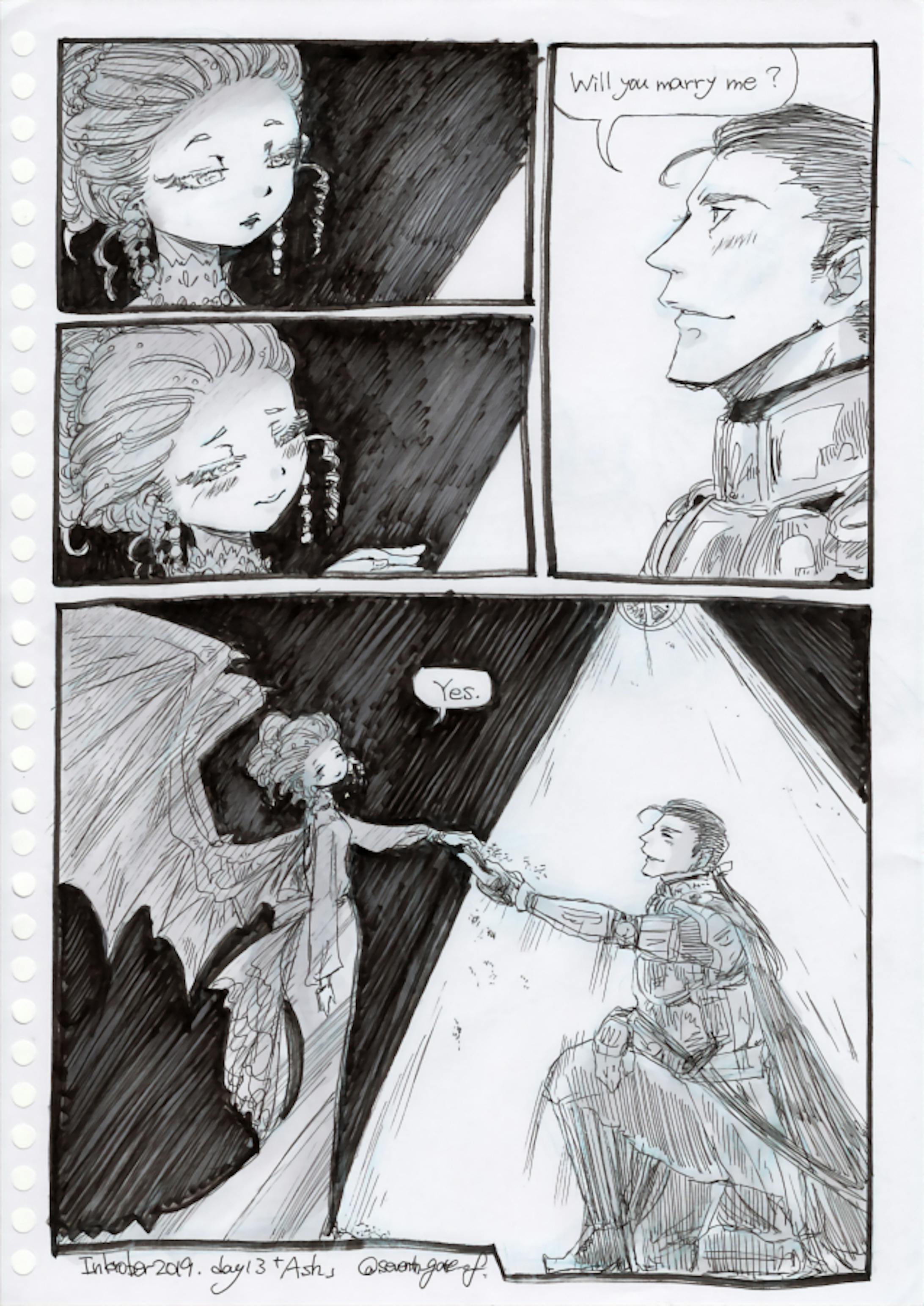 お題を元に描いたイラストや漫画 お題を元に描いたイラストや漫画