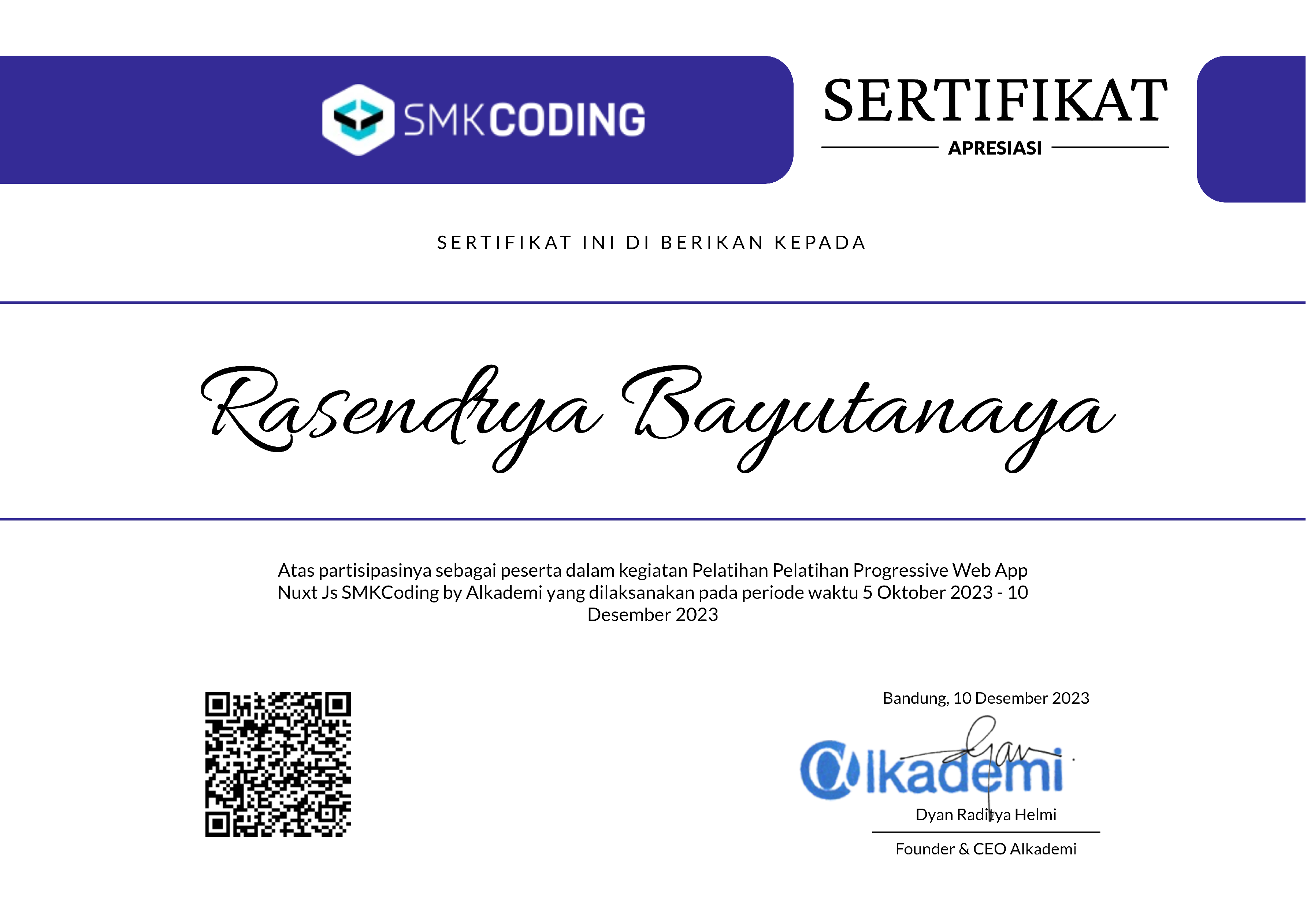 Certificate Pelatihan SMKCoding 2023 Rasendrya Bayutanaya (5)-1