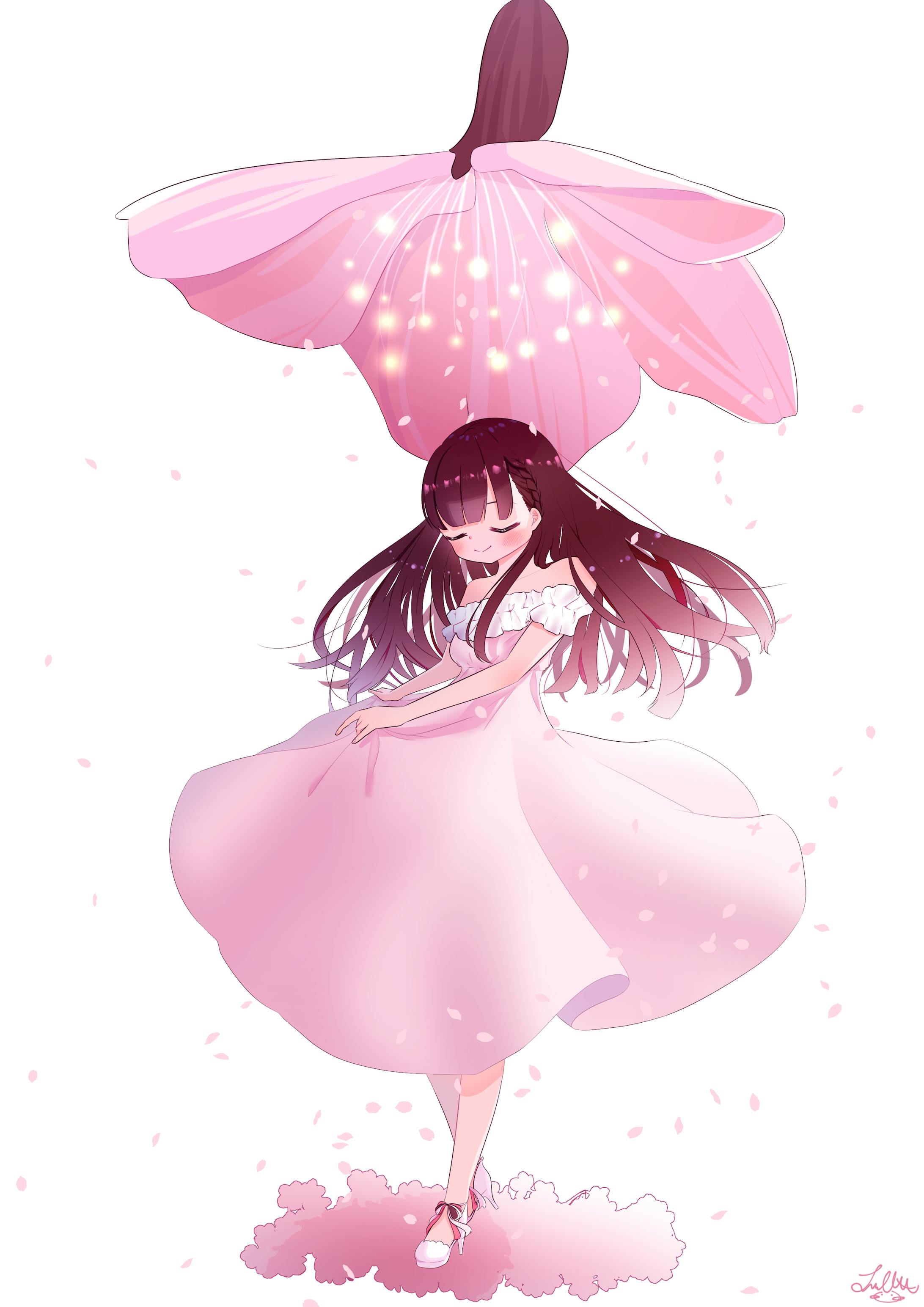 【一枚絵】桜シャワー-1