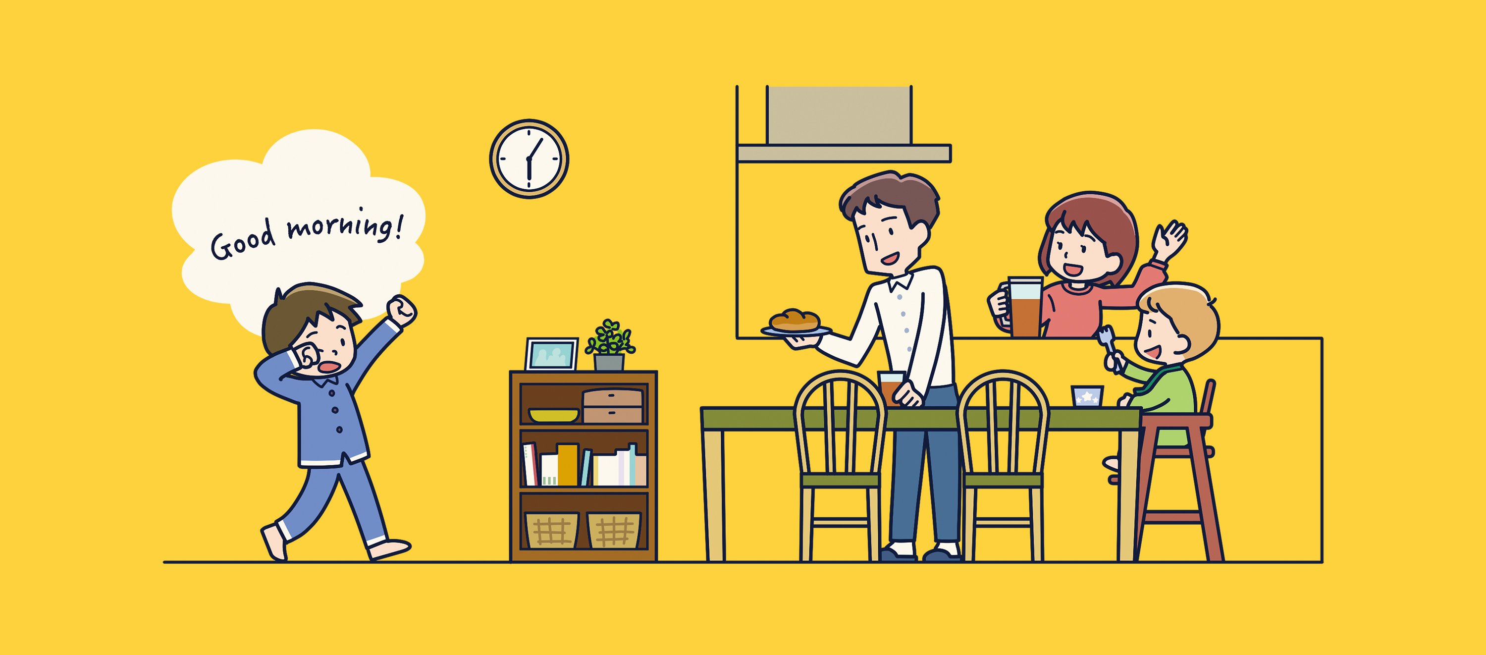 「子供が勉強好きになる家庭学習のコツ」冊子用イラスト-1