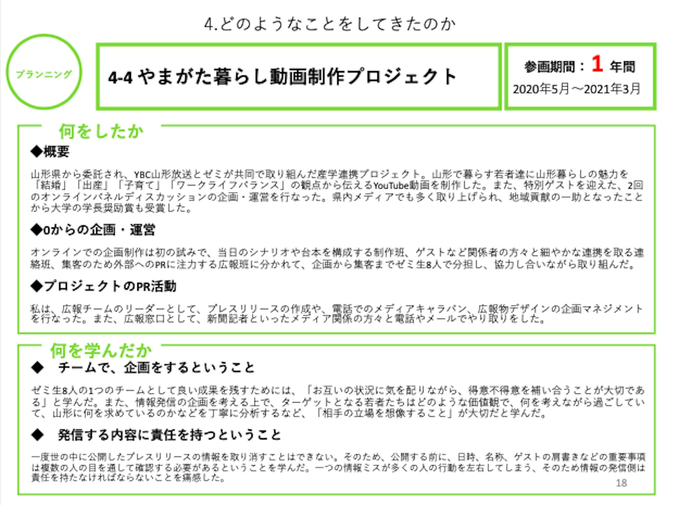 活動記録