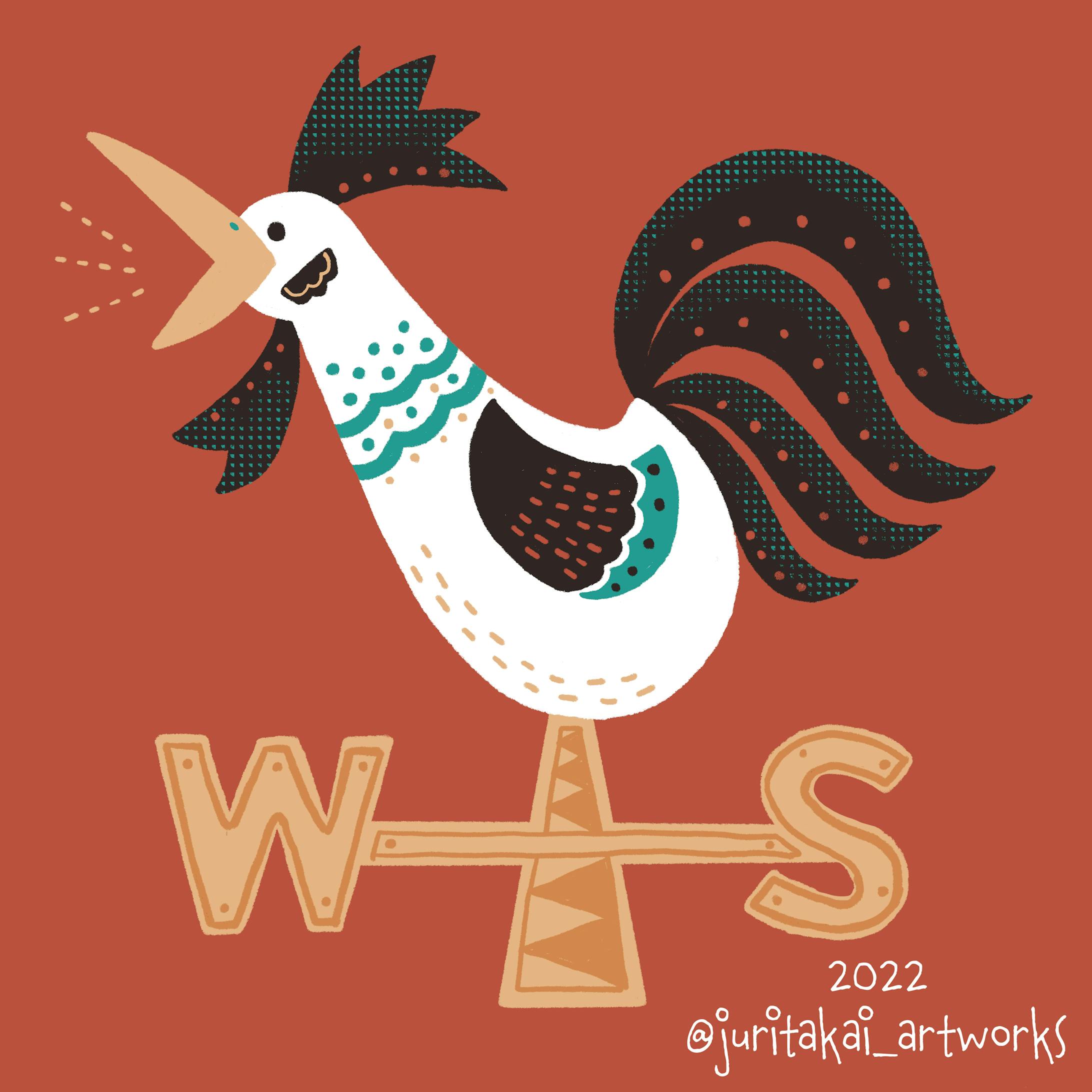 風見鶏のイラスト 風見鶏のイラスト