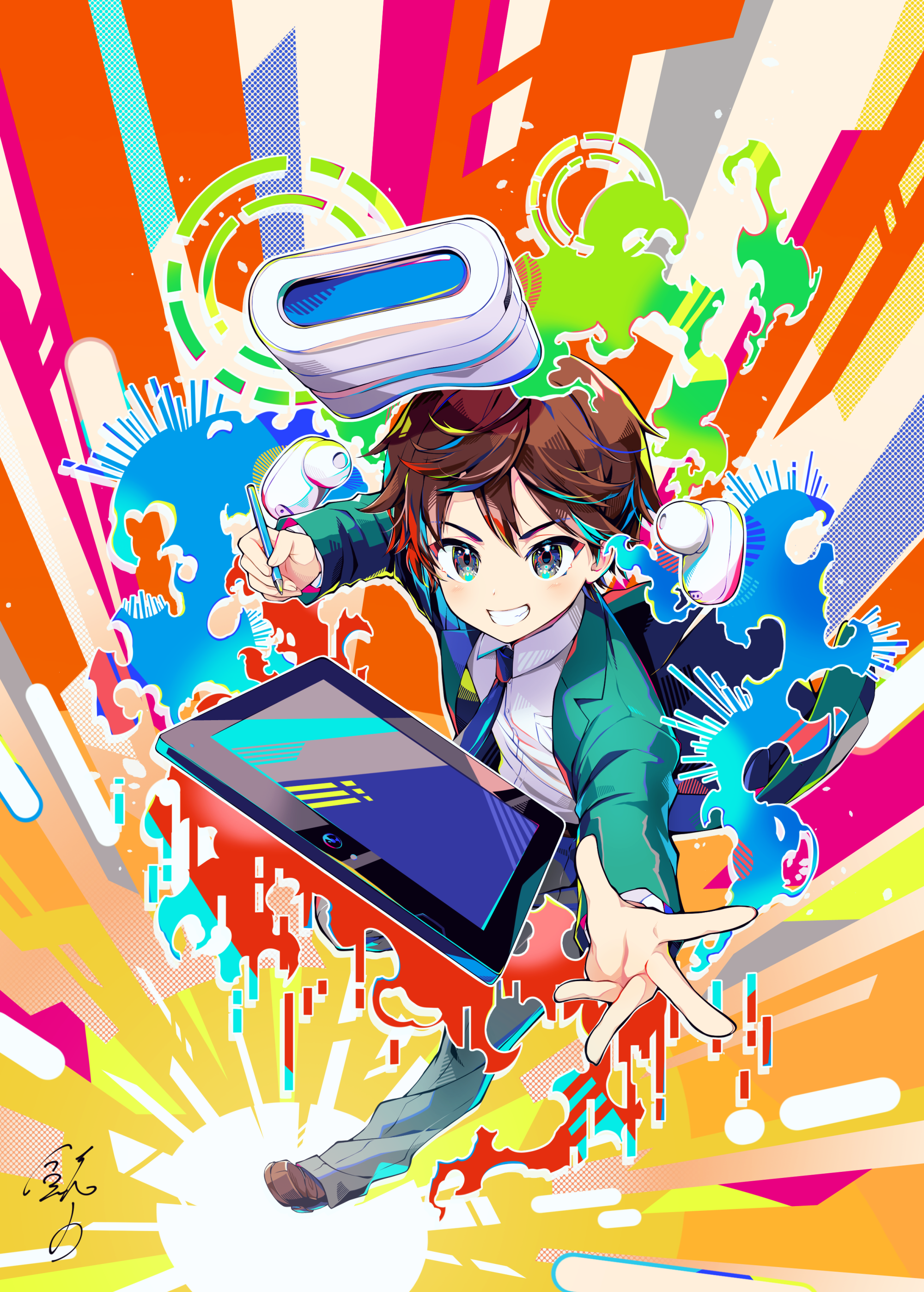 「中学準備講座 ハイリコム学習」告知用イラスト-1