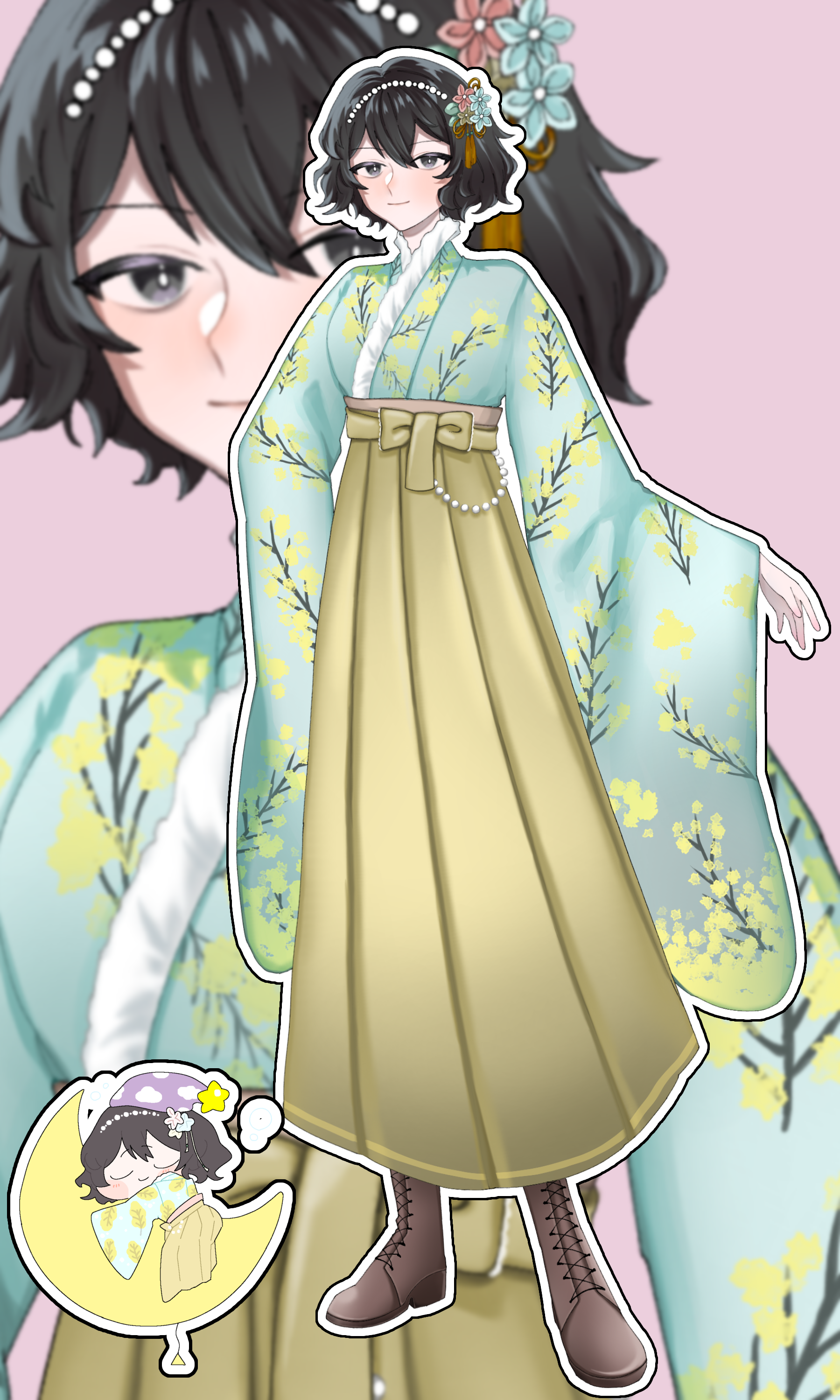 KUROさん一枚絵、SD、立ち絵2種-1