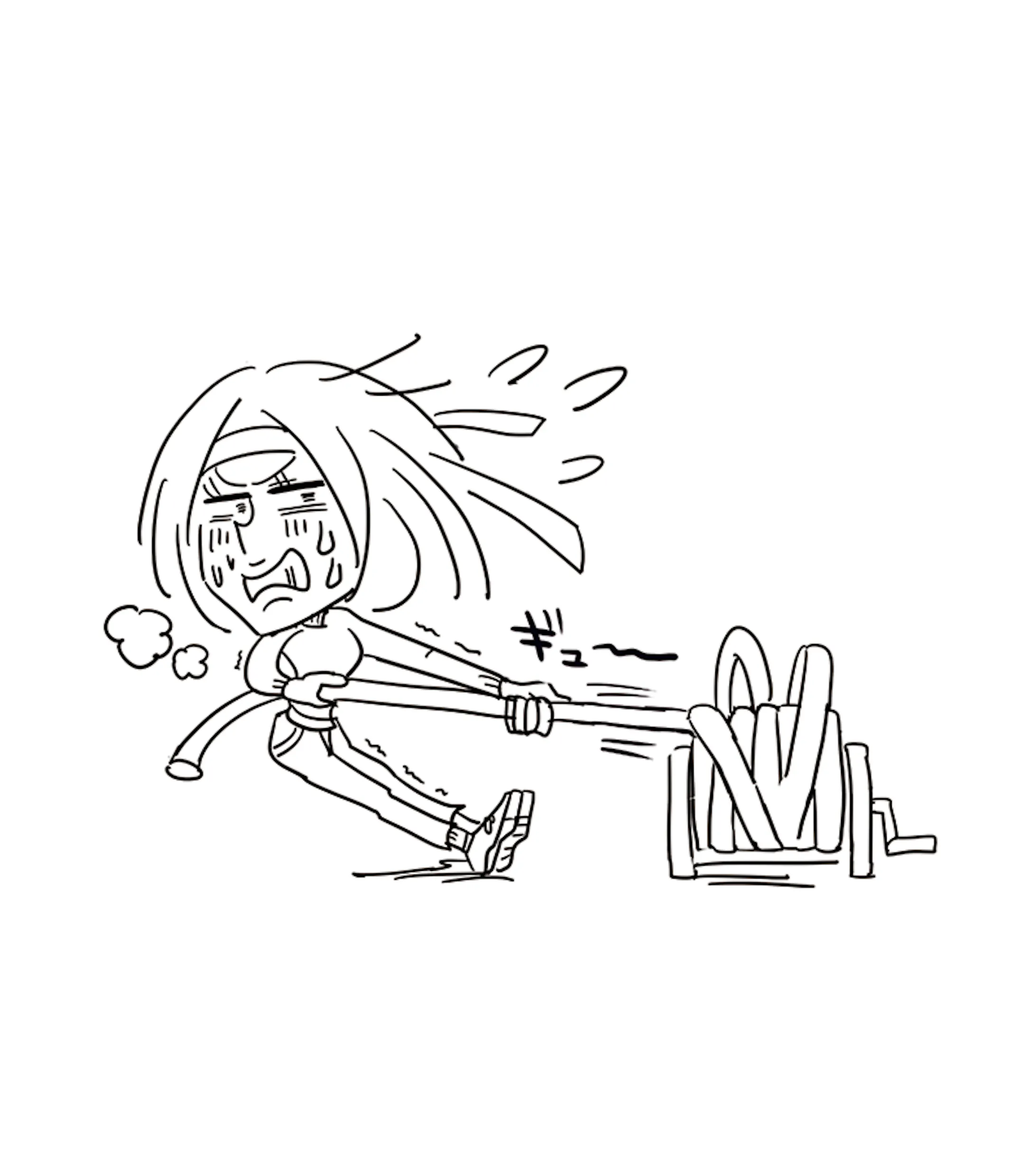 主婦向けギャグ風挿絵イラスト