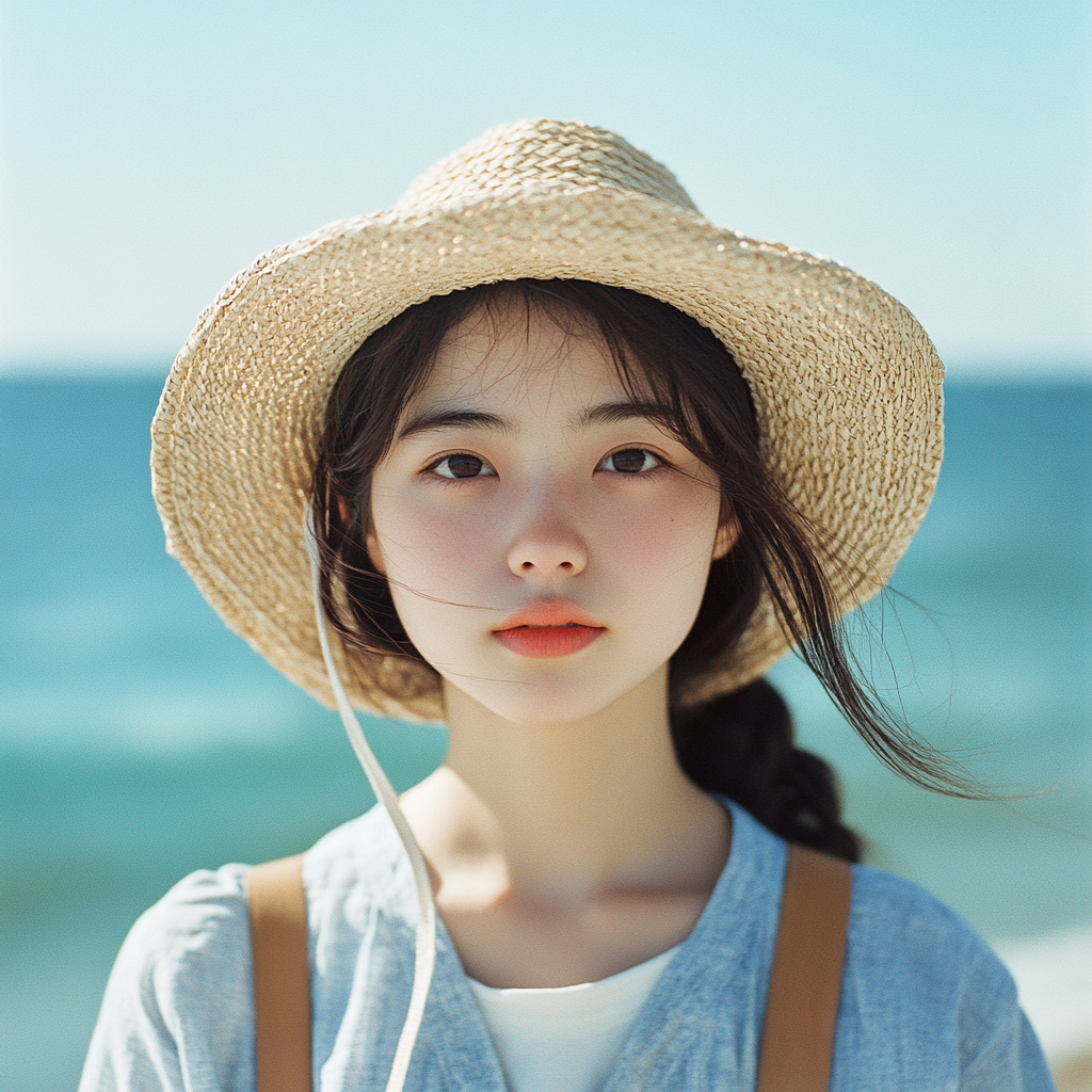 麦わら帽子の女の子-1