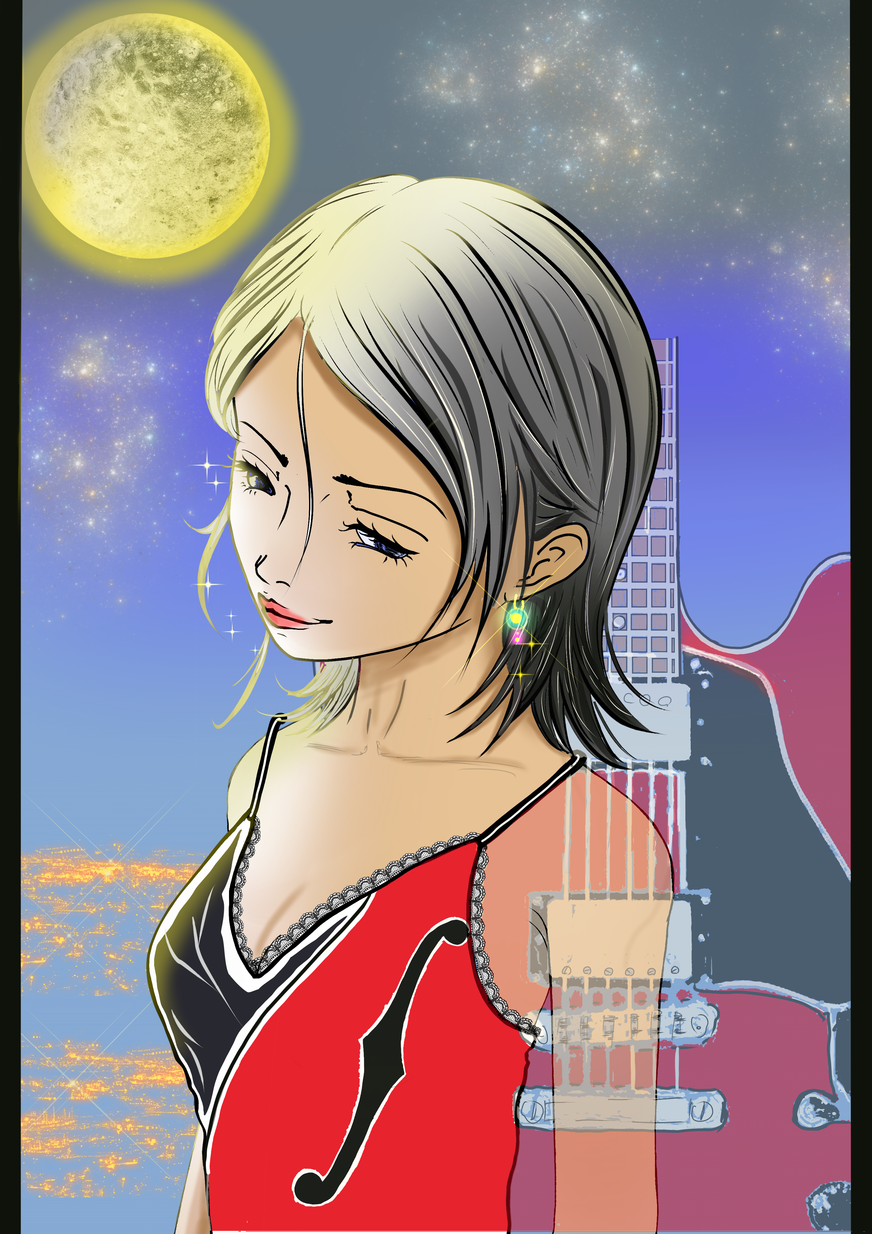 夜に寄り添う音に-1