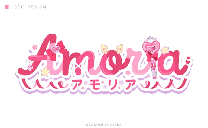 V＆U Amoria(ロゴ・配信画面2種・予定表・チャンネルアート)