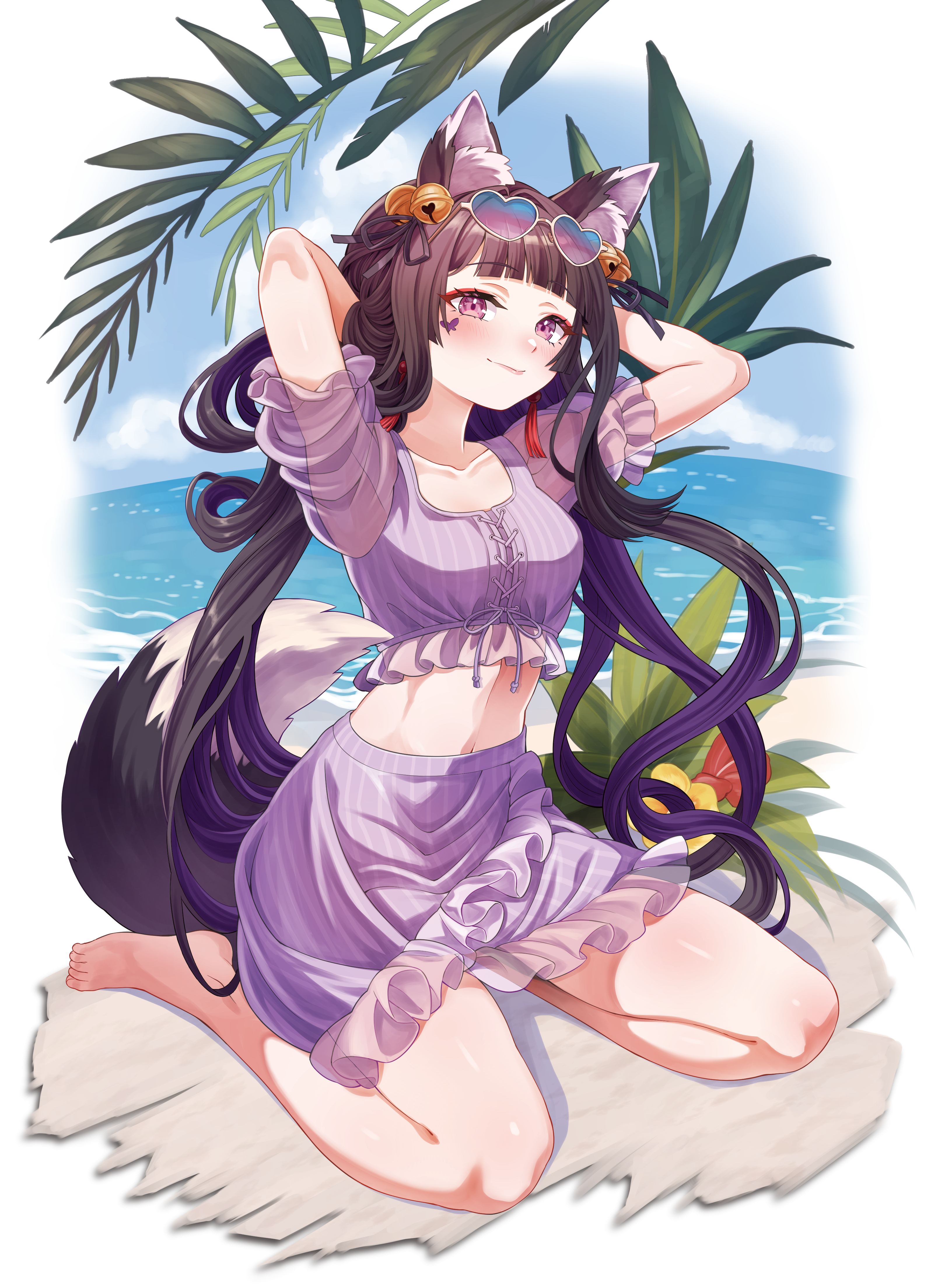 東雲ちよさん水着イラスト-1