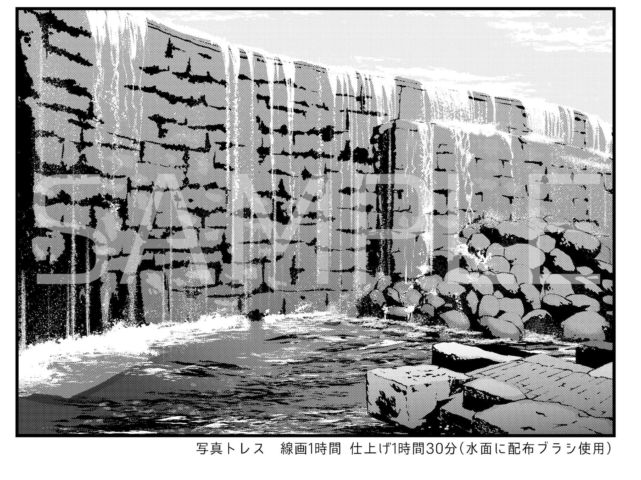 漫画背景サンプル 漫画背景サンプル