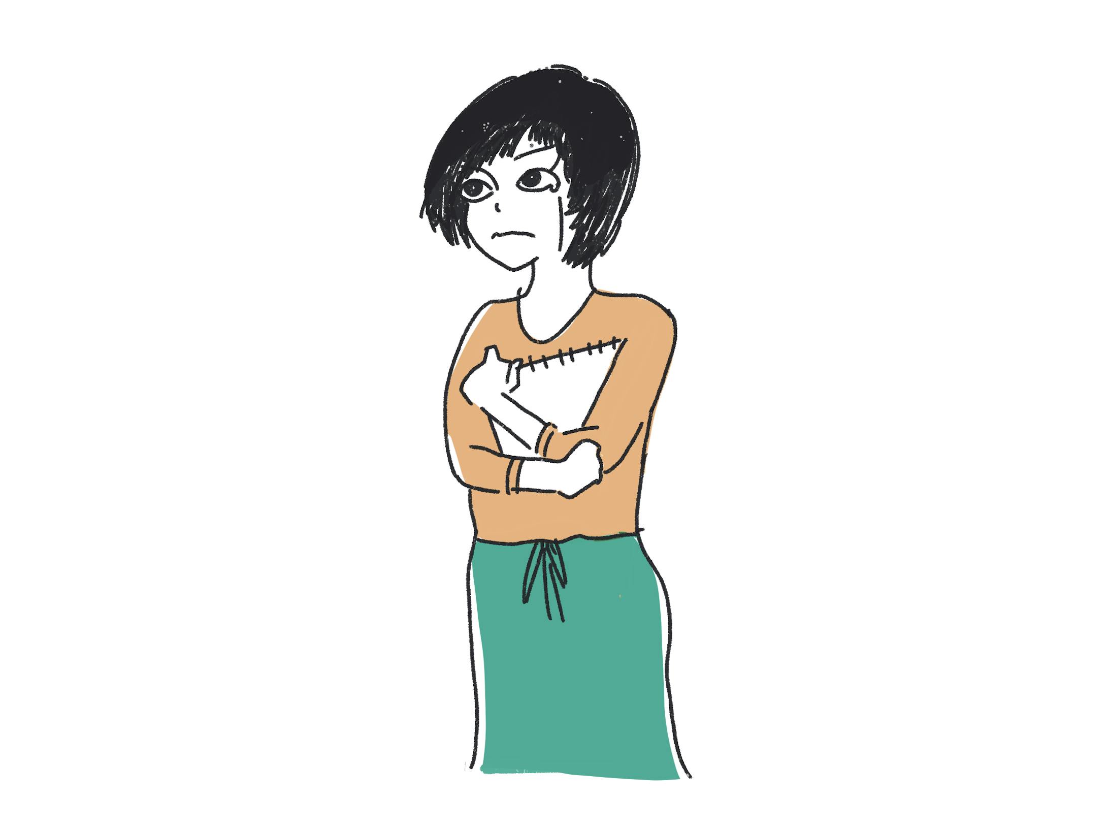 女性たち2 色イラスト 美肌モード 女性たち2 色イラスト 美肌モード