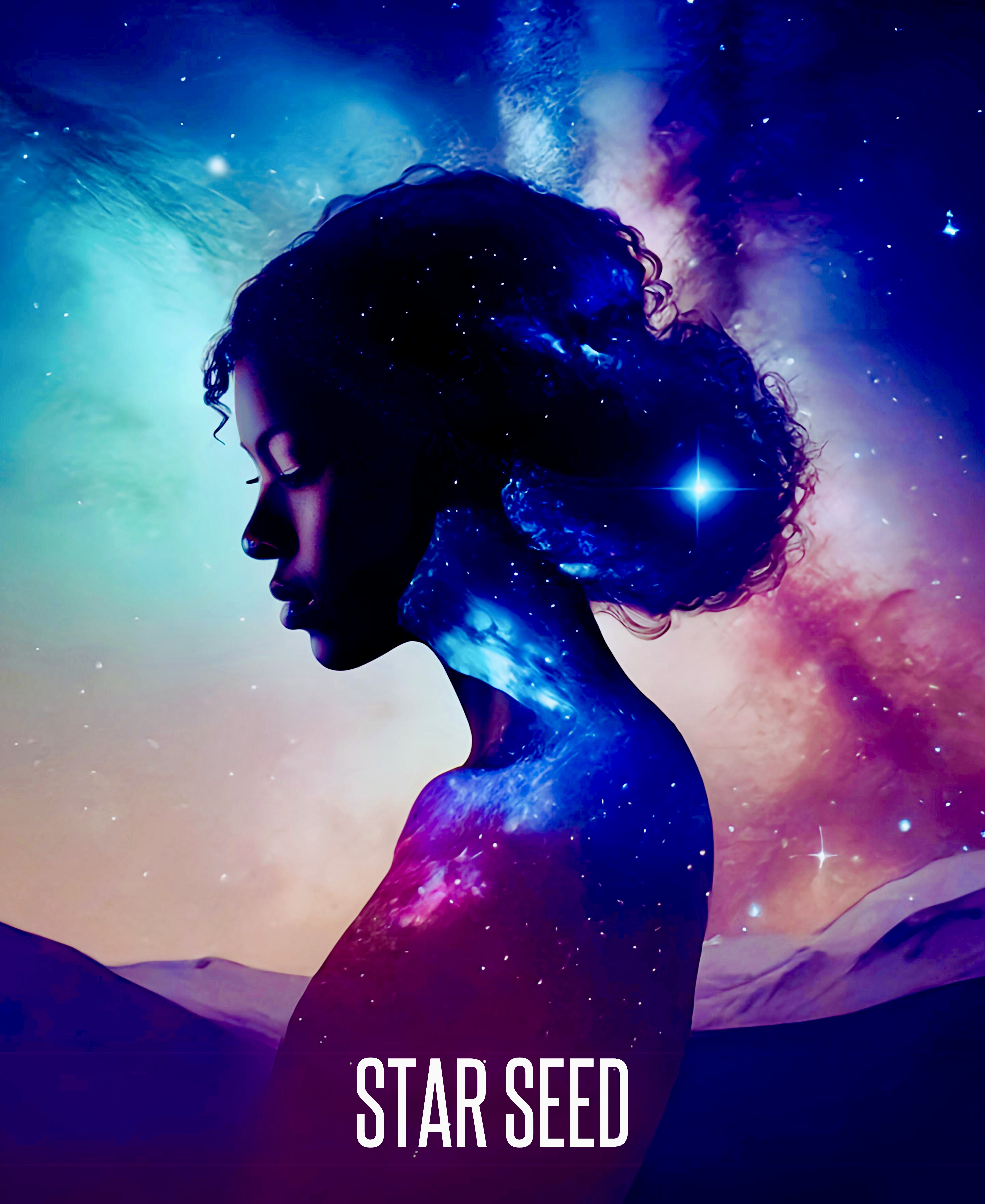 AI画像生成【女神のシルエット】-1