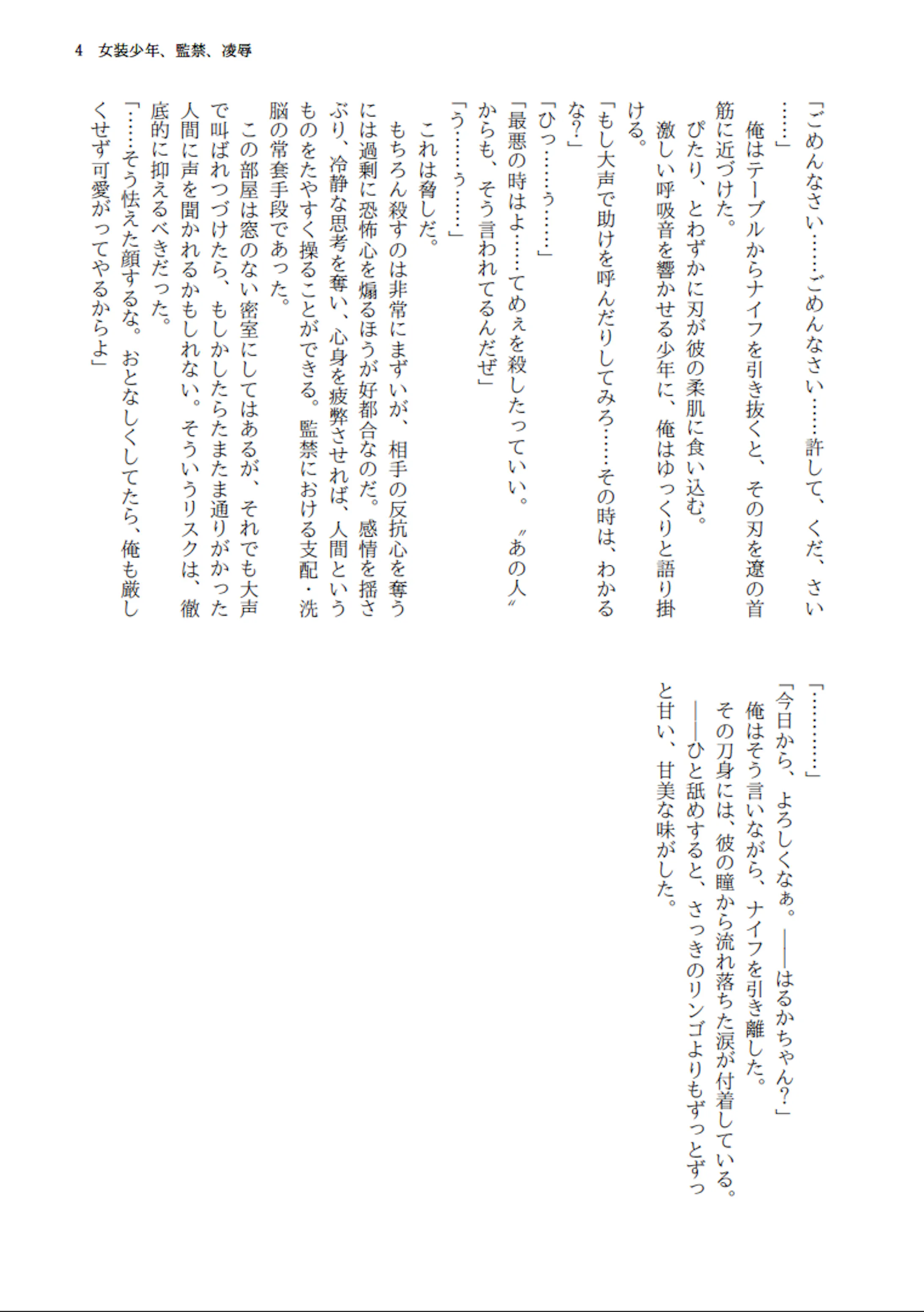 オリジナル小説 男の娘