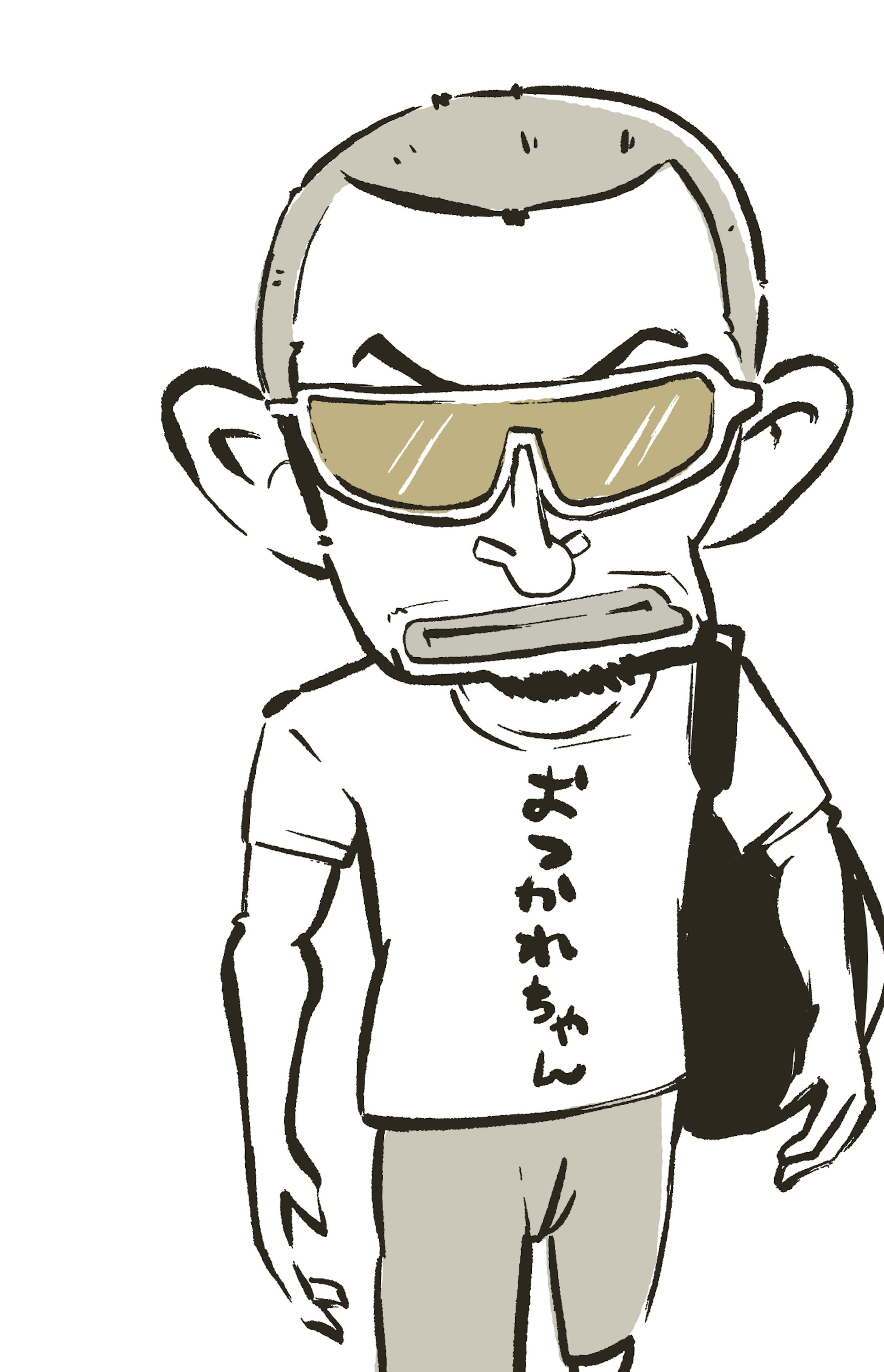 似顔絵イラスト イチロー氏
