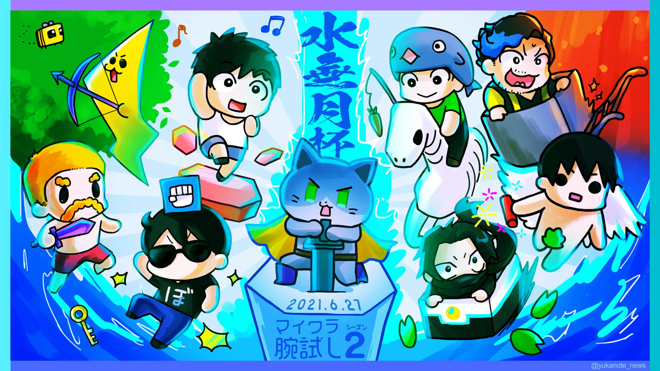 クーちゃん ねる マイクラ腕試しリベンジ 告知画像 サムネイル