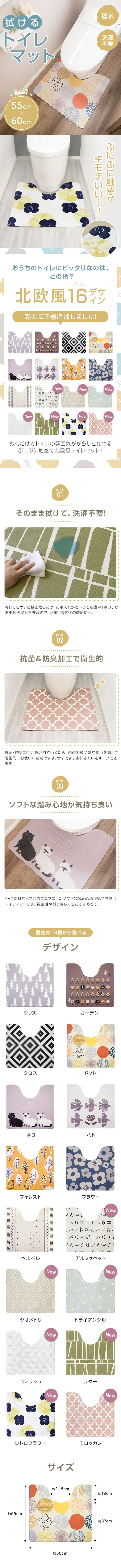 拭けるトイレマット-1