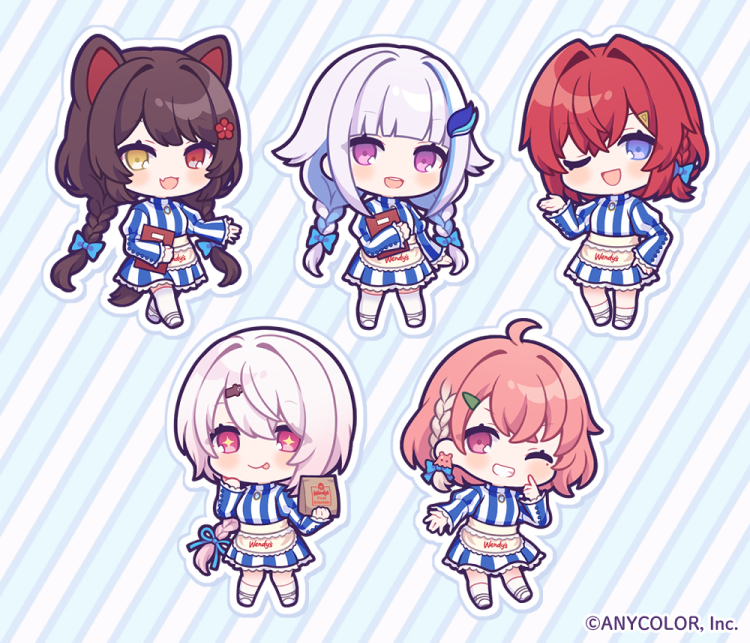 Sdイラスト にじさんじ ウェンディーズ ファーストキッチンコラボ用グッズ