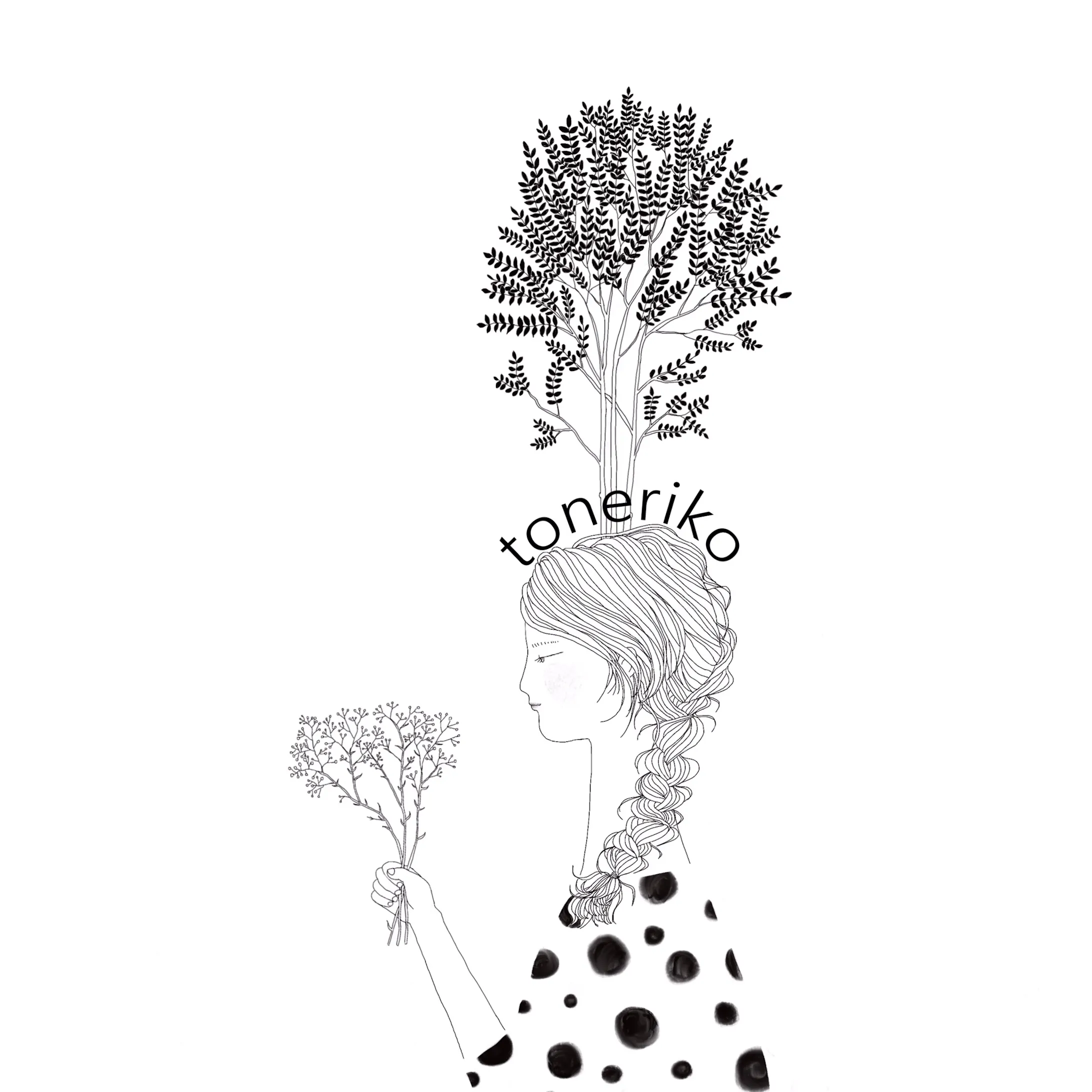 ヘアサロンtonerikoさん Web グッズ用イラスト
