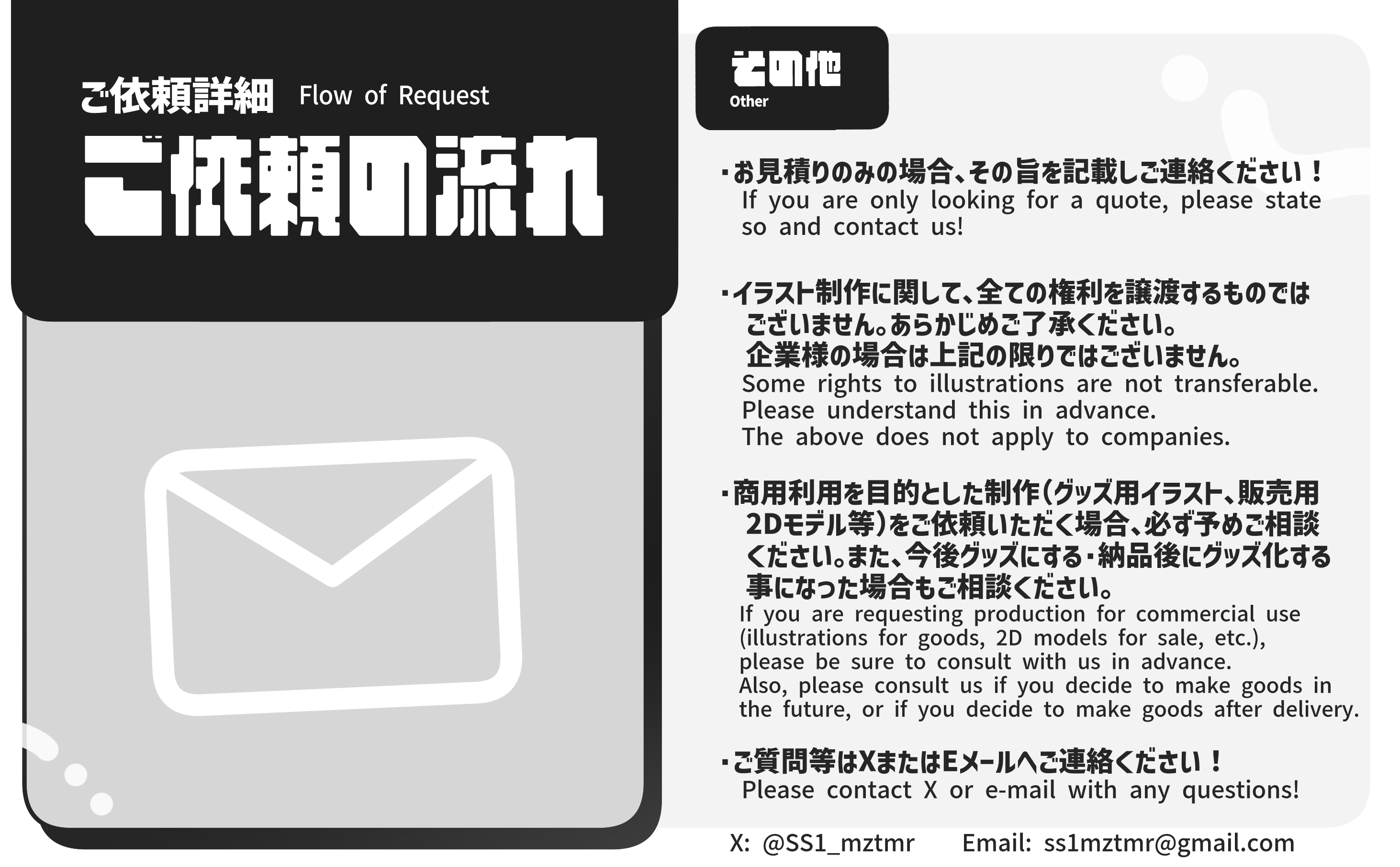 ご依頼の流れ Request Procedure