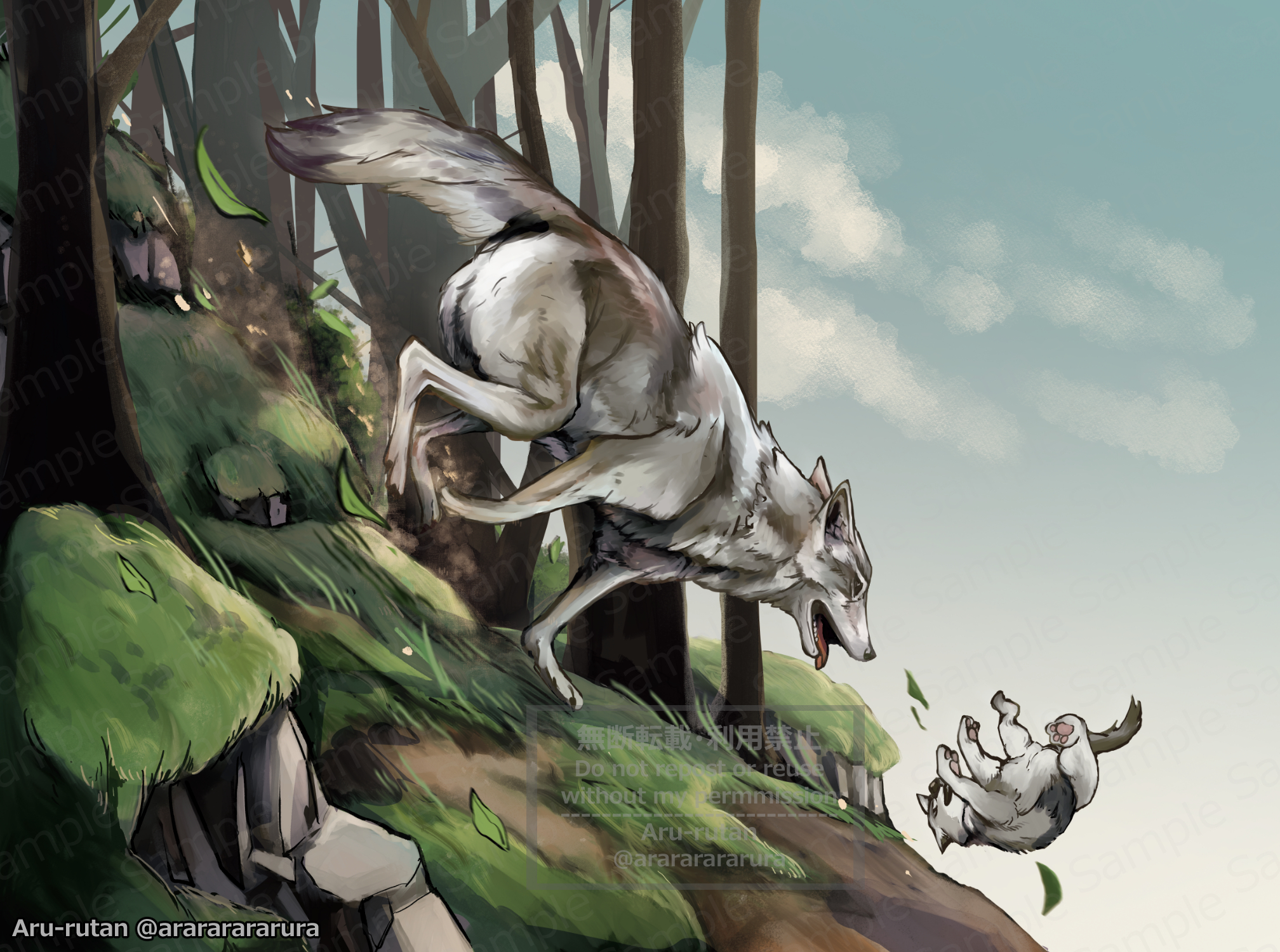 【ACGアニマルカードゲーム】「救助する森狼」-1