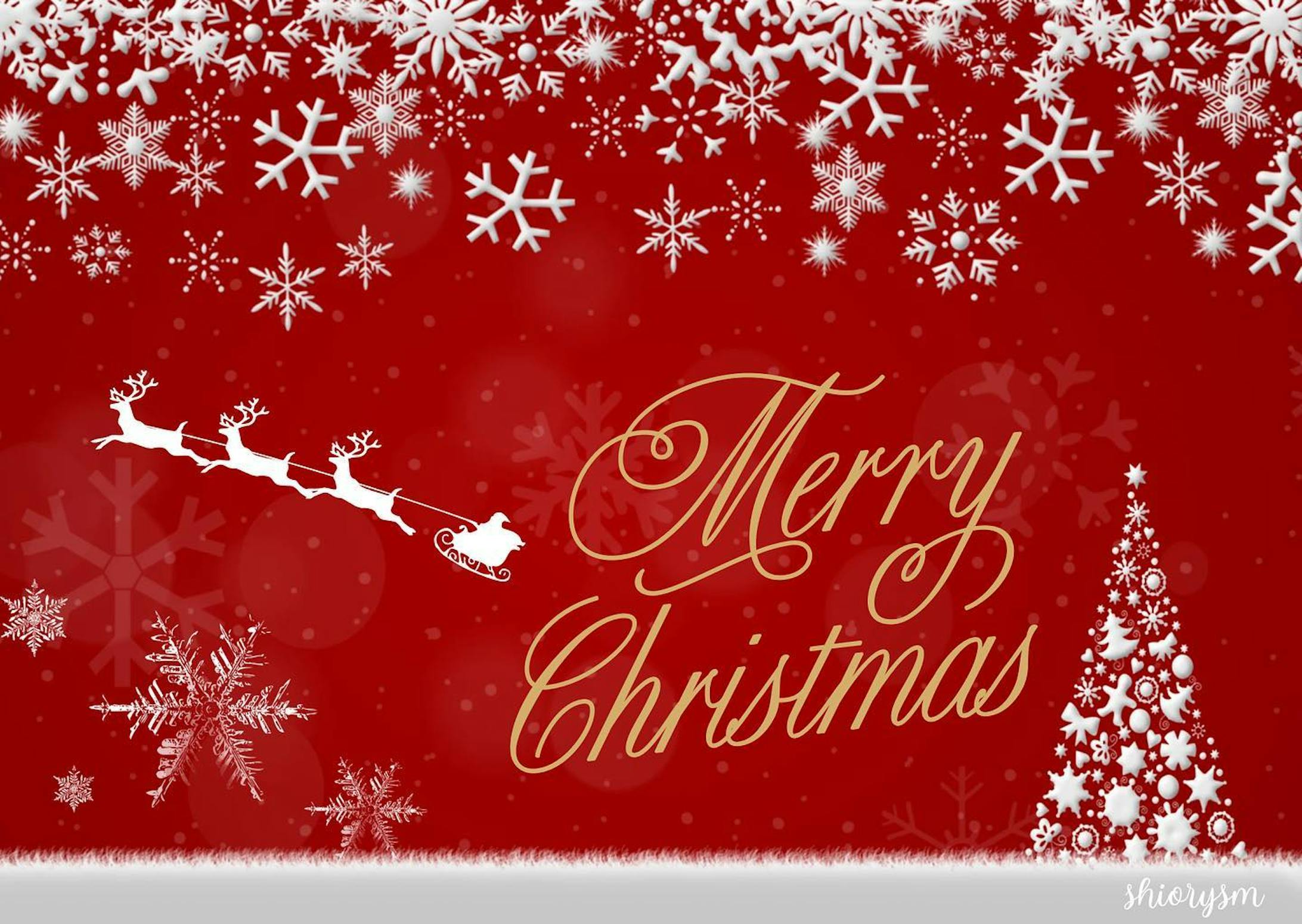 Christmas card English