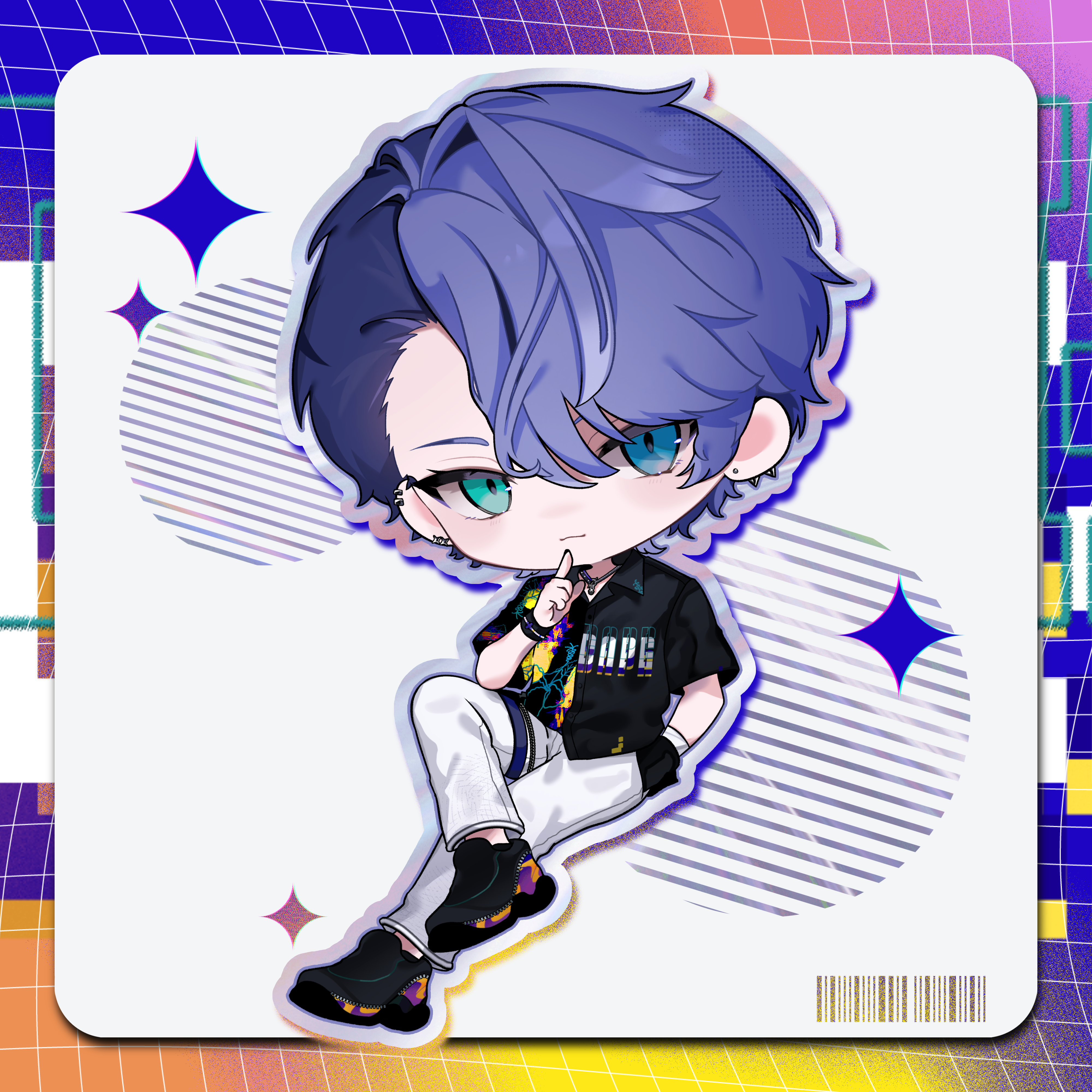 【WORK】密裏クルト様デフォルメイラスト-1