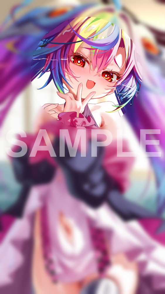 るみぷろ所属　堕天みろ 2月のメンバーシップ限定壁紙-1