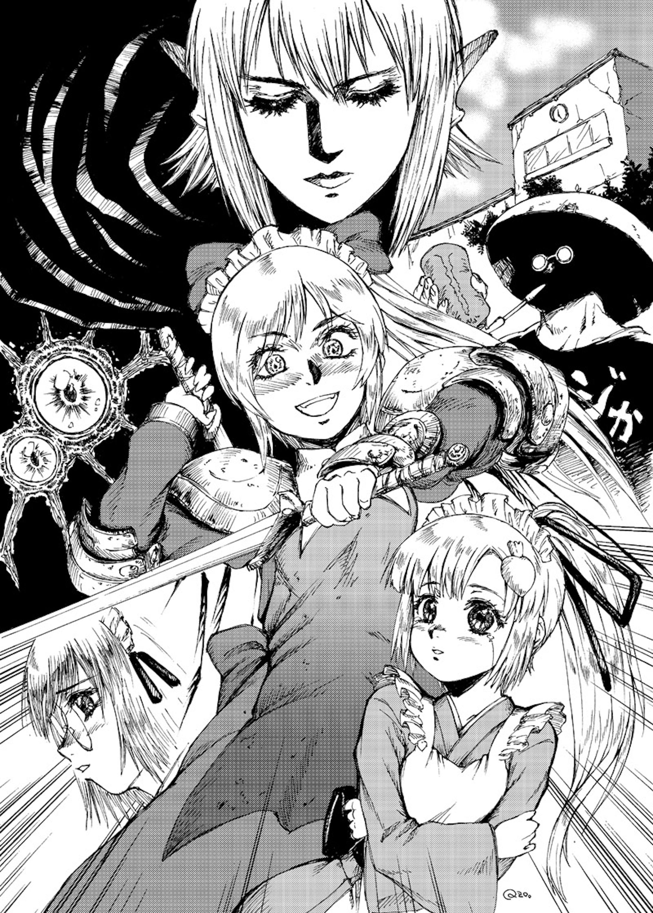 モノクロイラスト モノクロイラスト