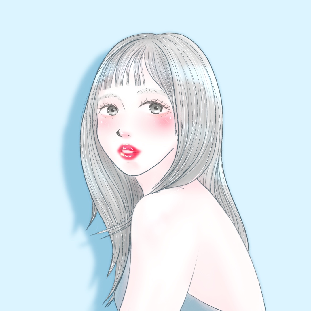 透明感のある女性-1