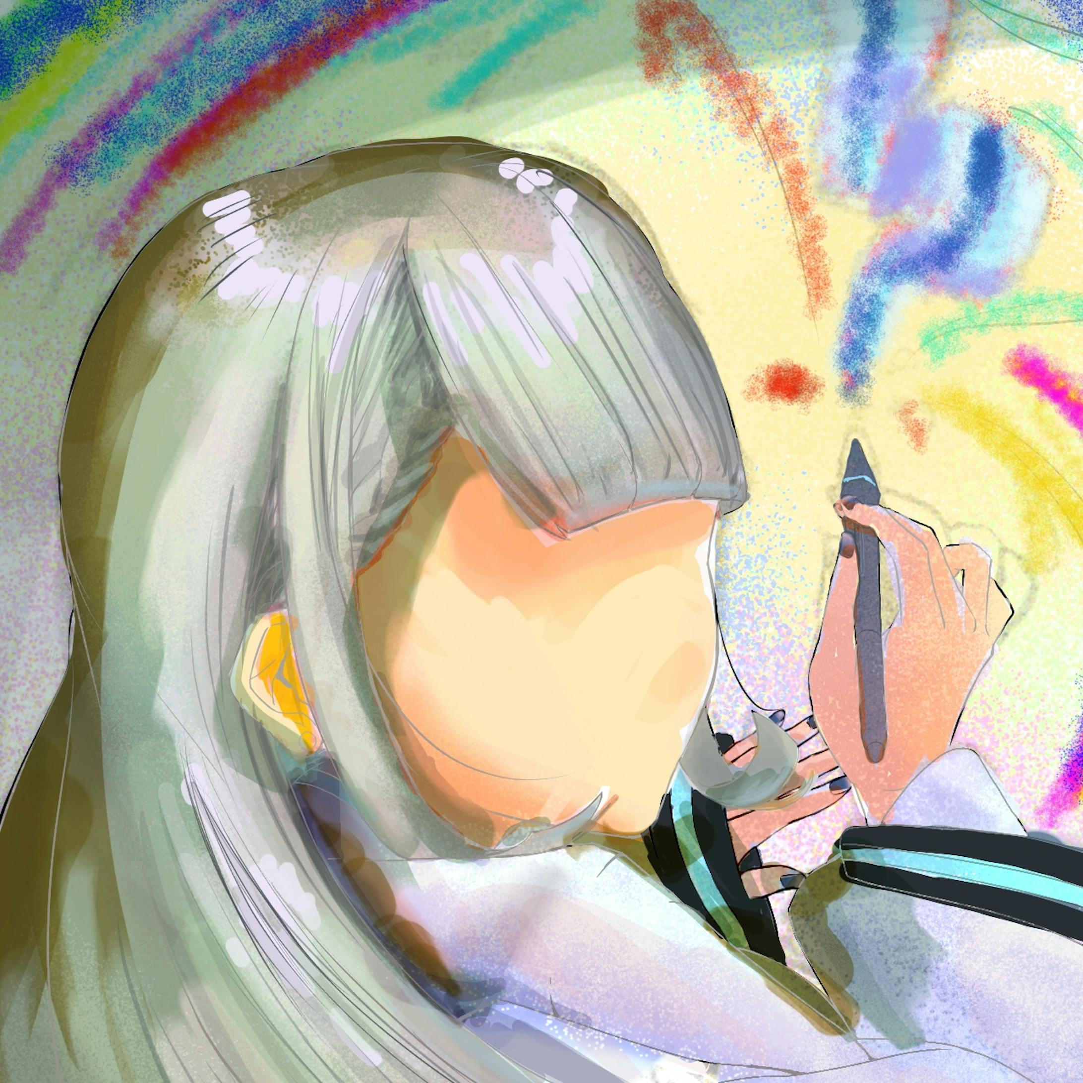 ↑色で心をグッと掴んでやる!とはじめに思って描いたものの…… ↑色で心をグッと掴んでやる!とはじめに思って描いたものの……