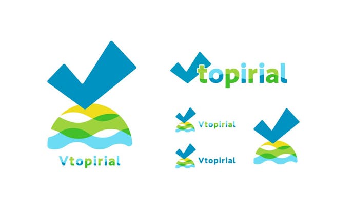 〈コンペ採用〉Vtopirial ロゴデザイン