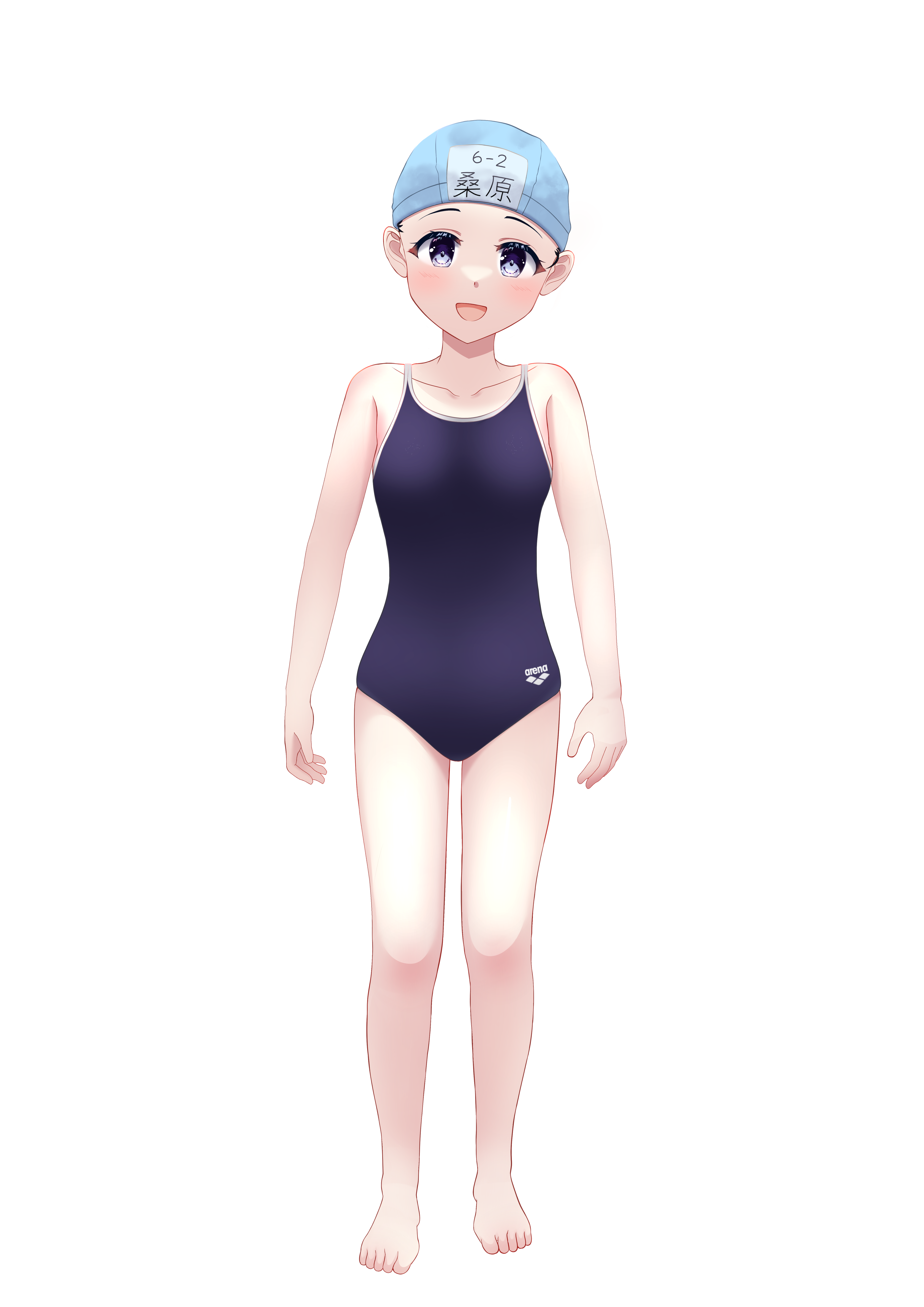 水着キャラクターイラスト-1