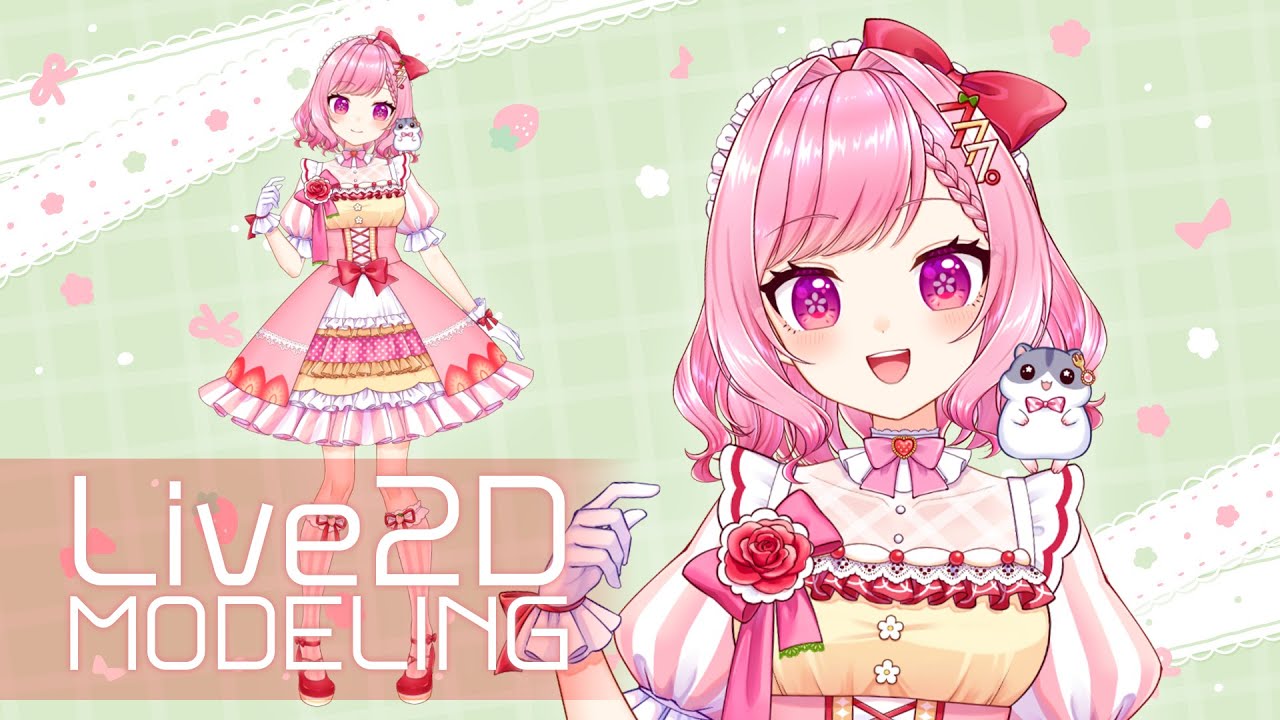 【制作実績】Vライバー：苺屋777。[Ichigoya Nanami]【Live2Dモデリング】