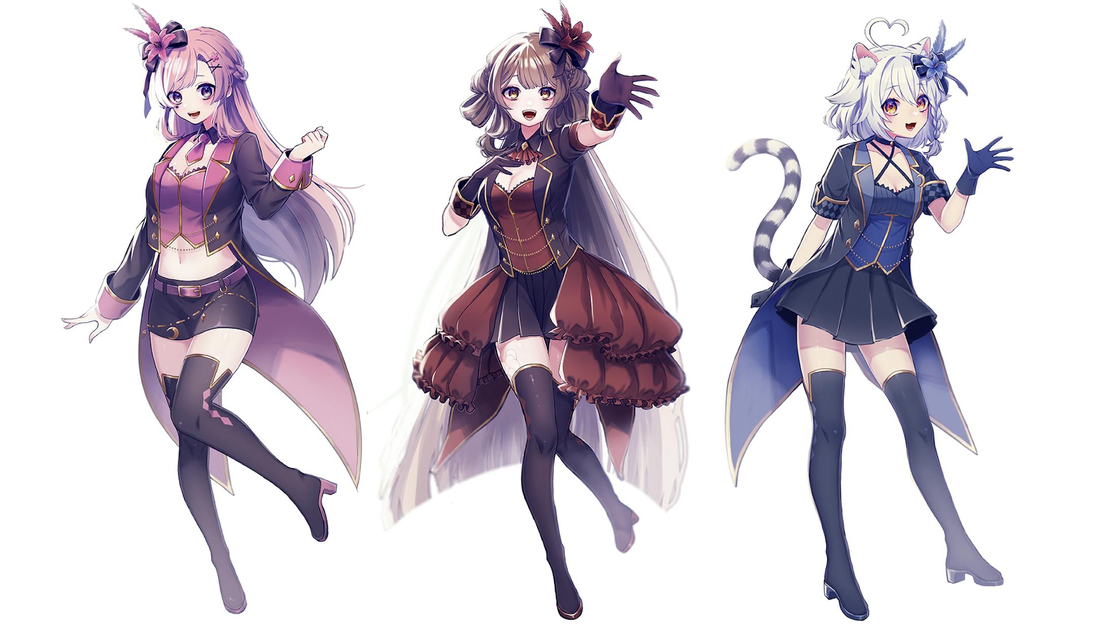 Koi様/歌鈴様/琥珀りん様『Tulip』歌ってみたMV用イラスト-1