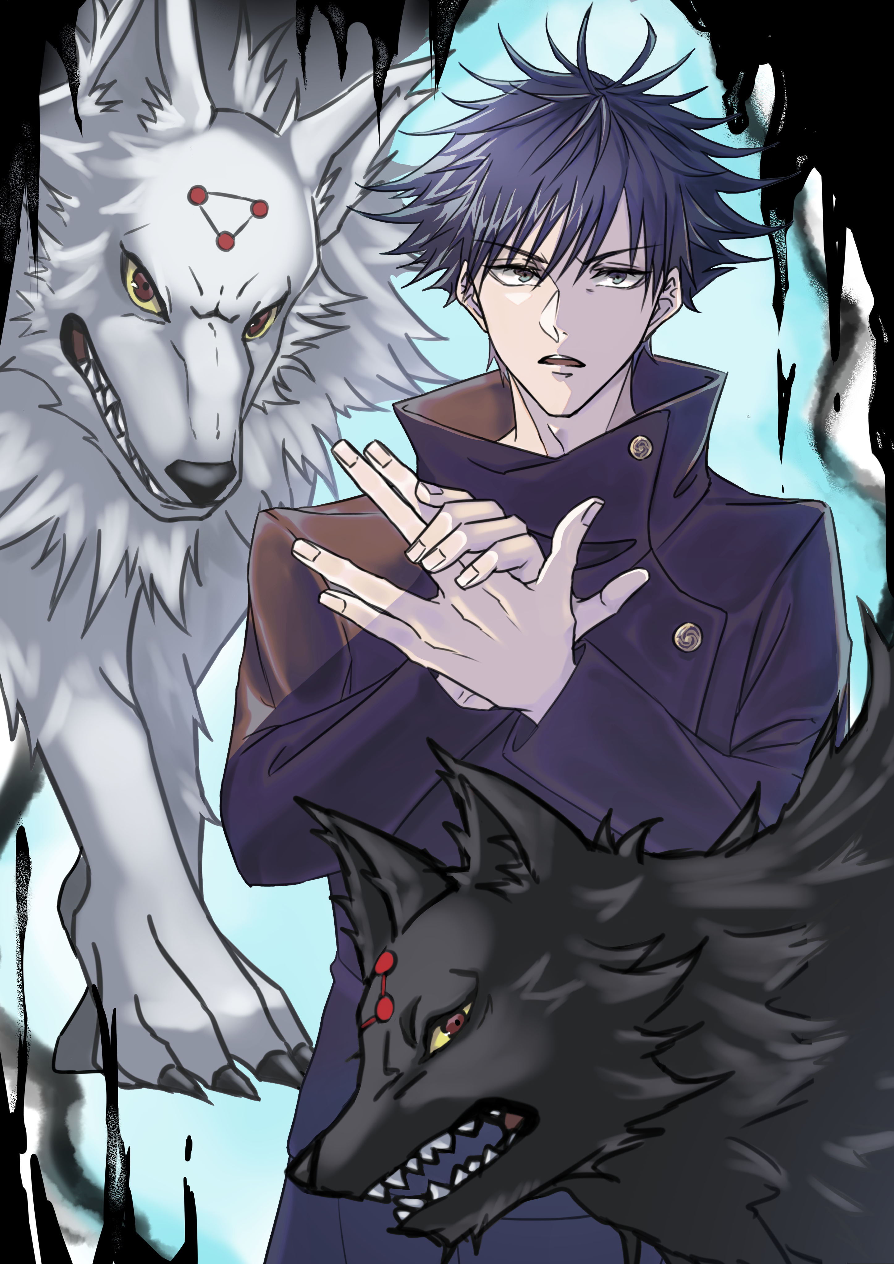 伏黒恵玉犬】伏黒恵の玉犬 horoharo - Illustrations ART street