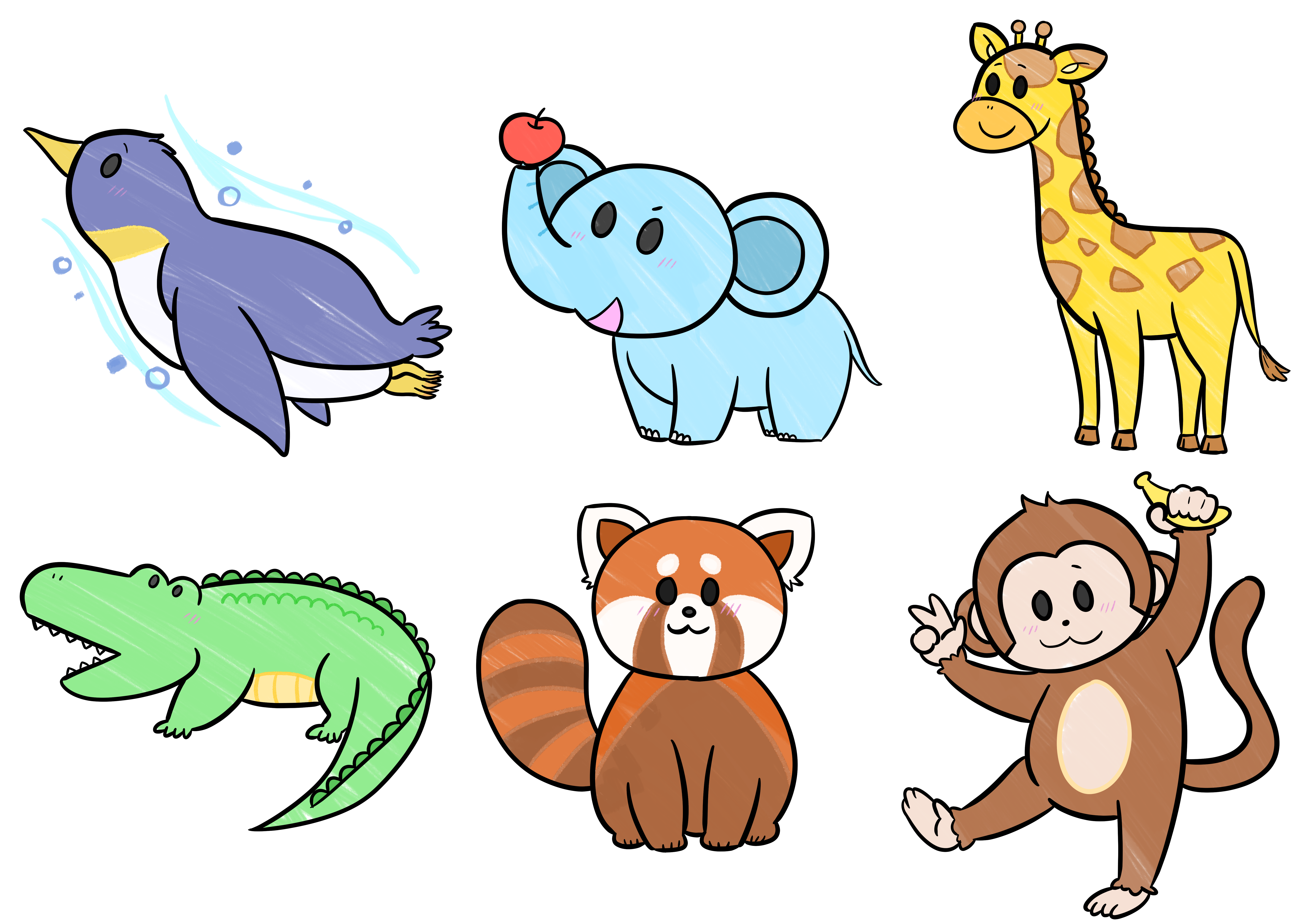 動物 イラスト①-1