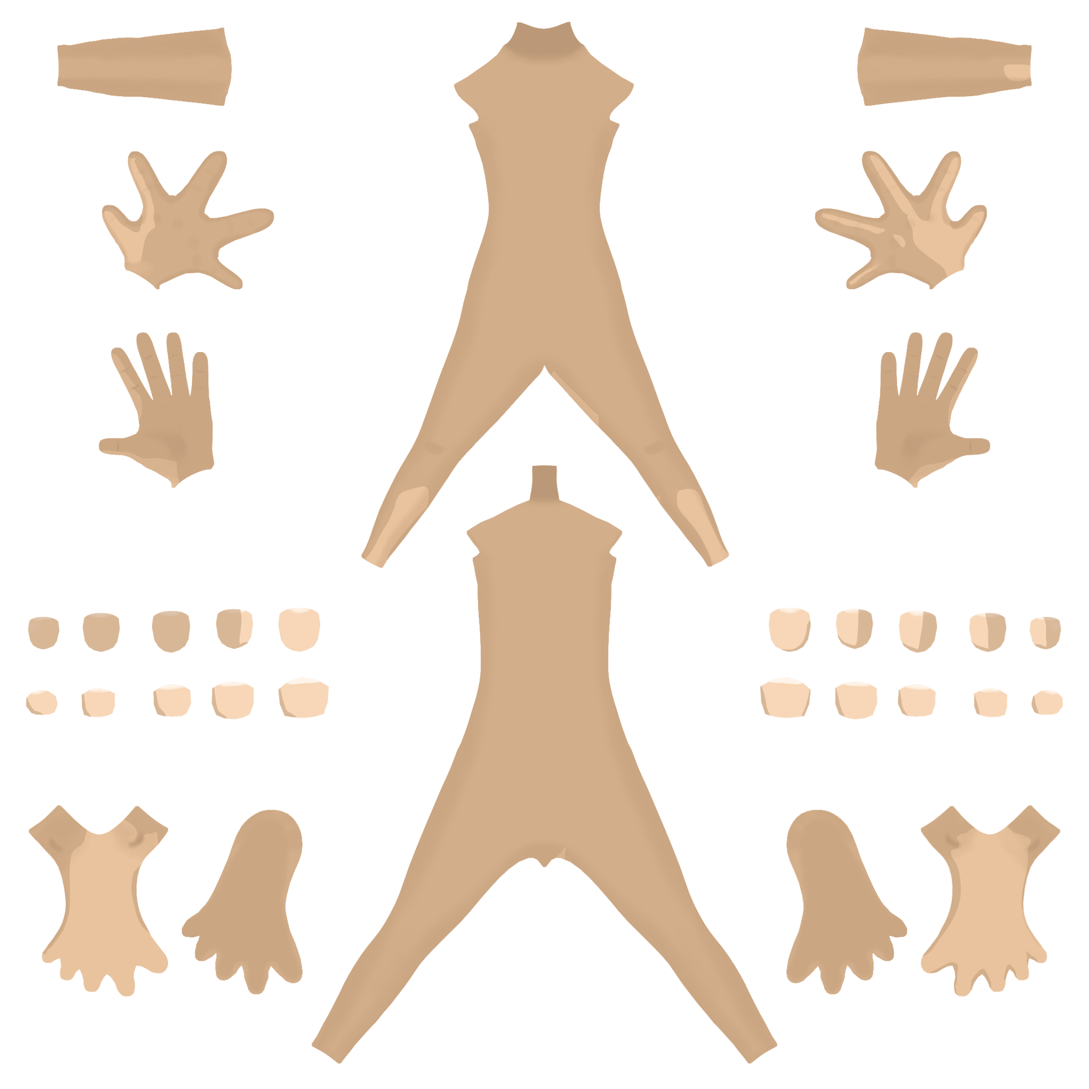 テクスチャ　身体