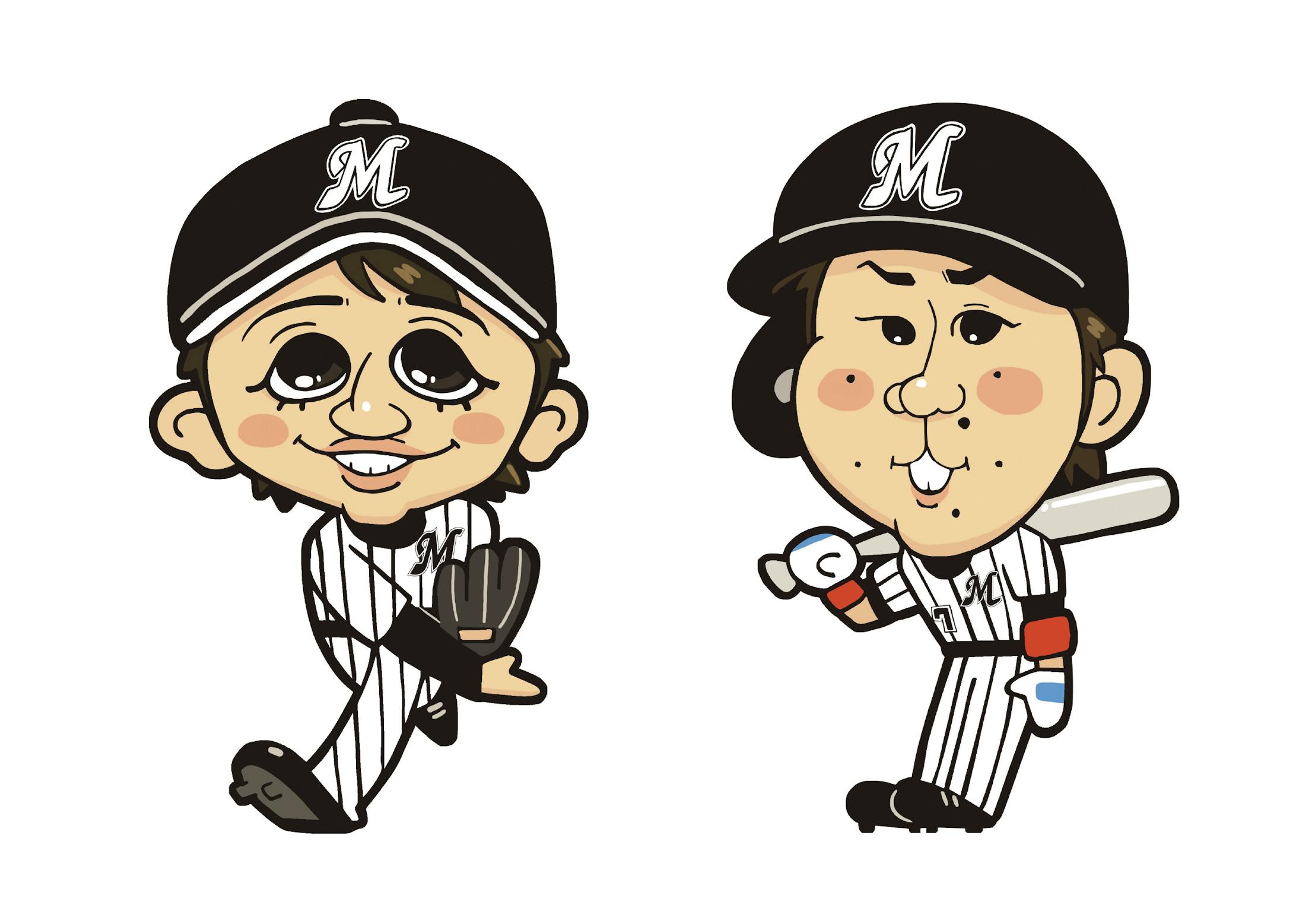 似顔絵イラスト 野球選手 監督 似顔絵イラスト 野球選手 監督