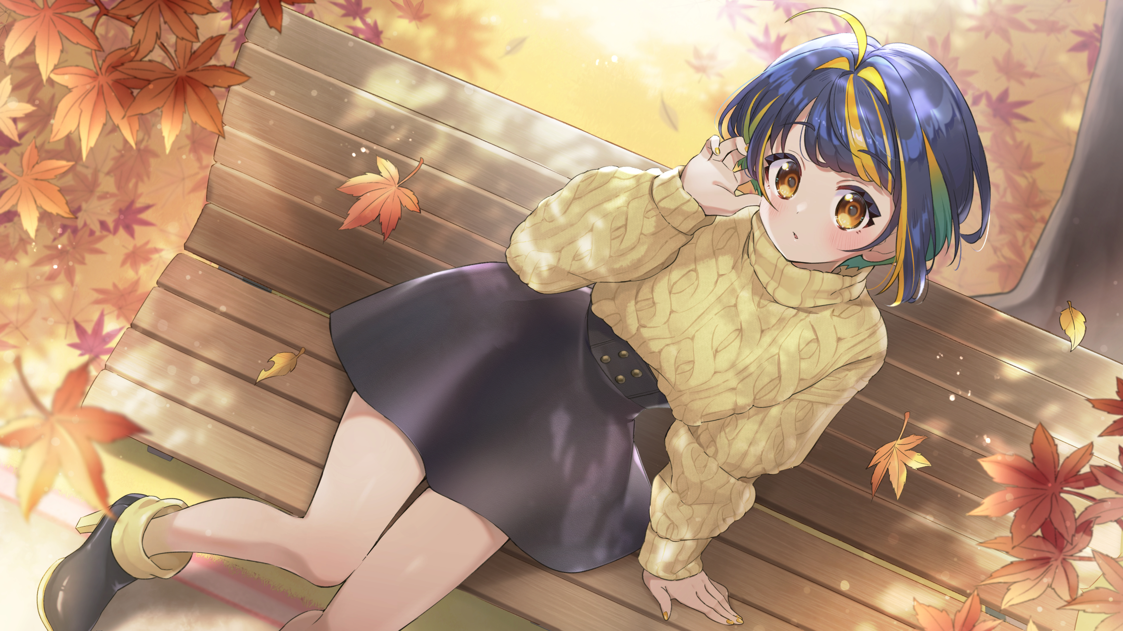 樋凪理世様　壁紙イラスト-1