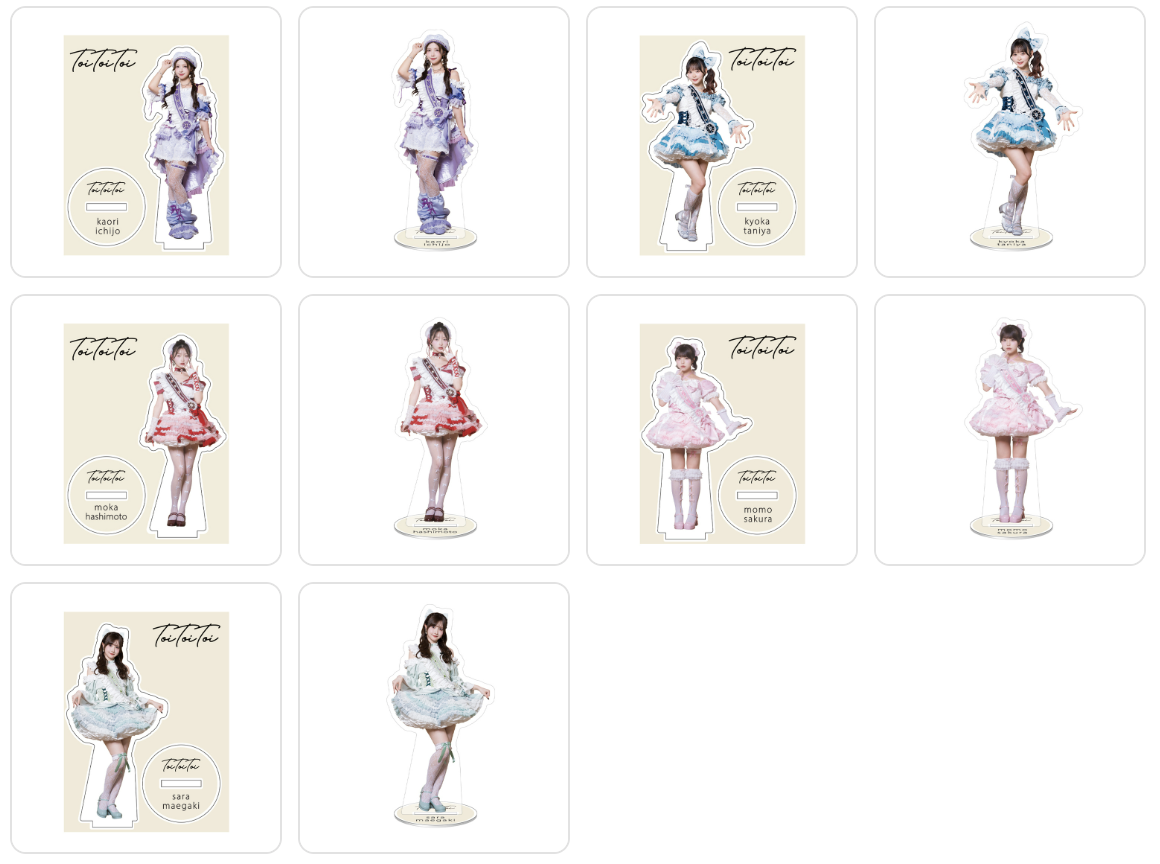 toitoitoi アクリルスタンド第5弾おとぎ話衣装ver-1
