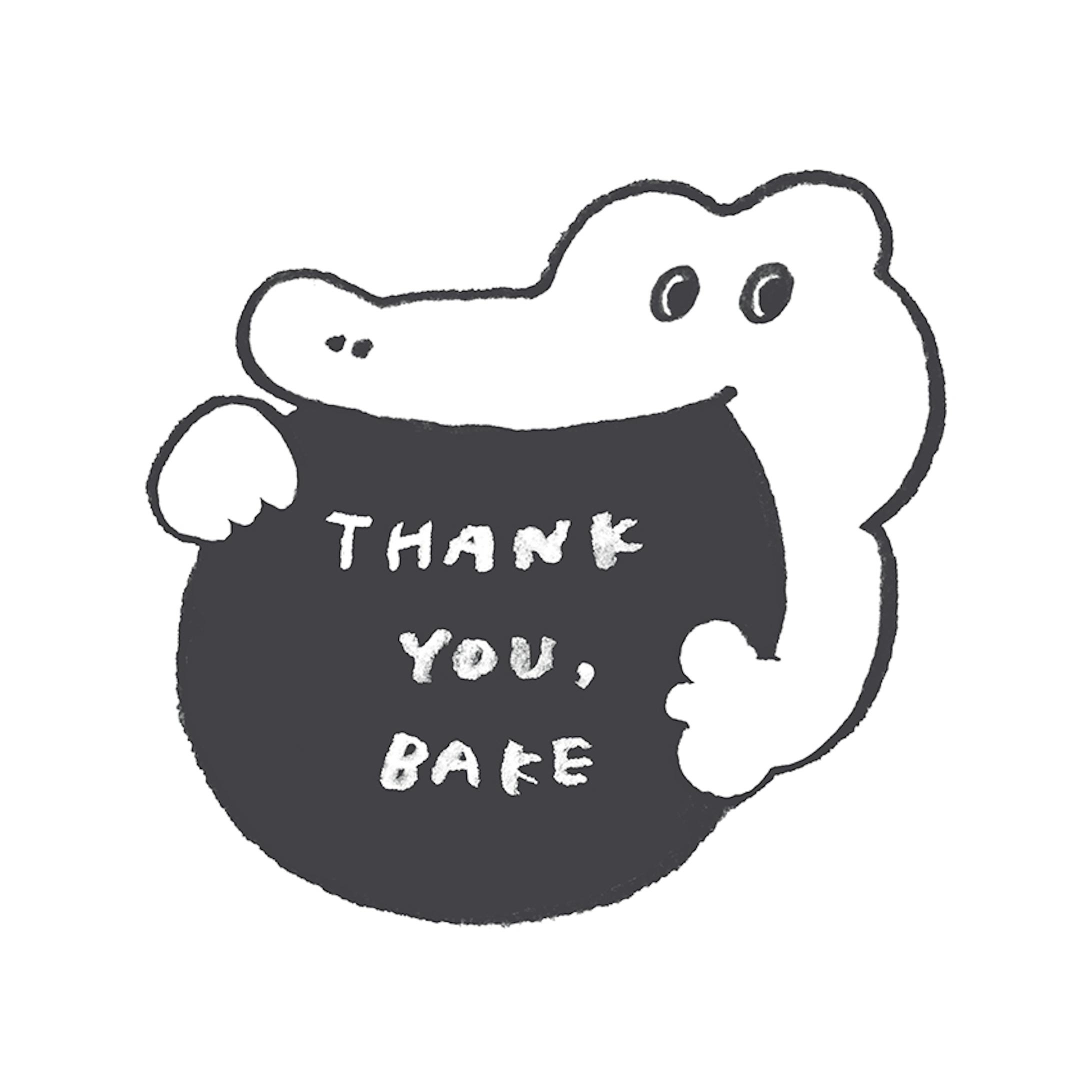株式会社プランタン 焼き菓子専門店 thank you bake ロゴデザイン等制作 株式会社プランタン 焼き菓子専門店 thank you bake ロゴデザイン等制作