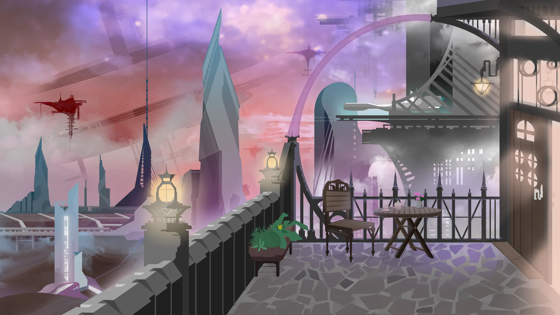 Vtuber配信背景イラスト