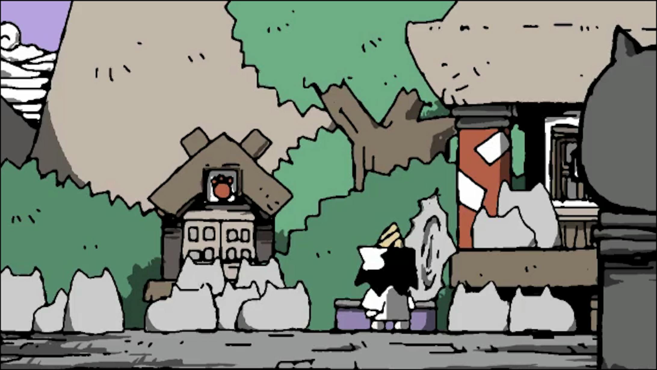 「しろ魔っちゃんにも困ったもんだよ」 「しろ魔っちゃんにも困ったもんだよ」