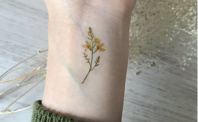 floral tattoo sticker