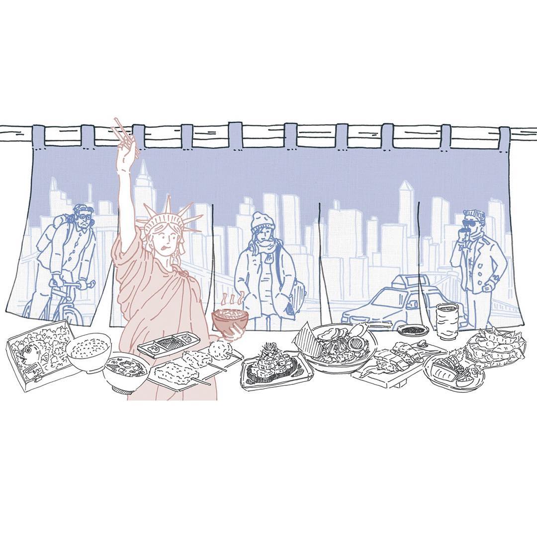 dancyu　エッセイ　イラスト