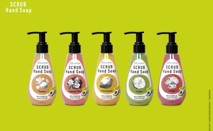 joy.coco | Scrub Hand Soap | Package Design