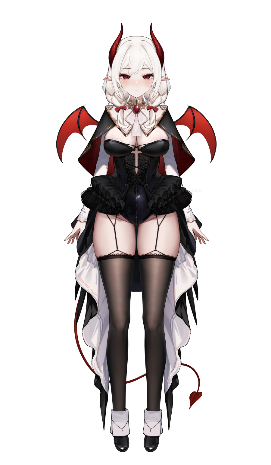 【Vtuber向け】小悪魔女の子のLive2D立ち絵-1