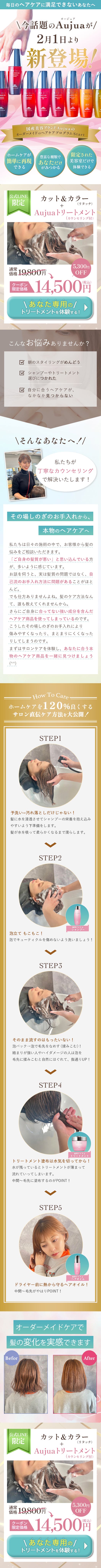 美容院新メニューLP（BACCA様）-1