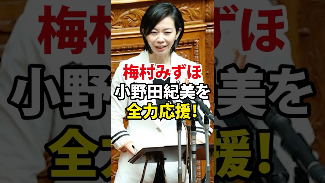 【信念を貫く2人の女性リーダーに拍手を！】＃梅村みずほ＃小野田紀美